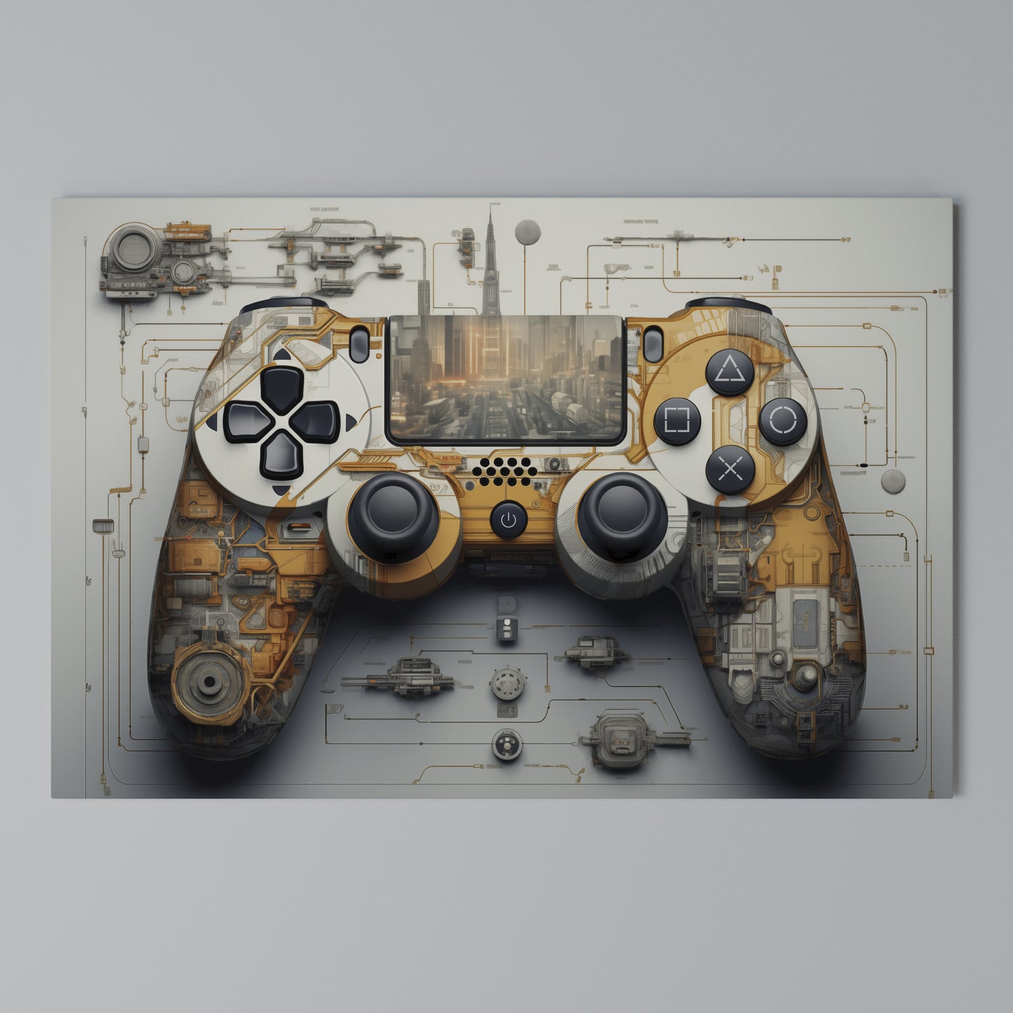 CYBER CHRONICLES PAD Horizontal Canvas Print