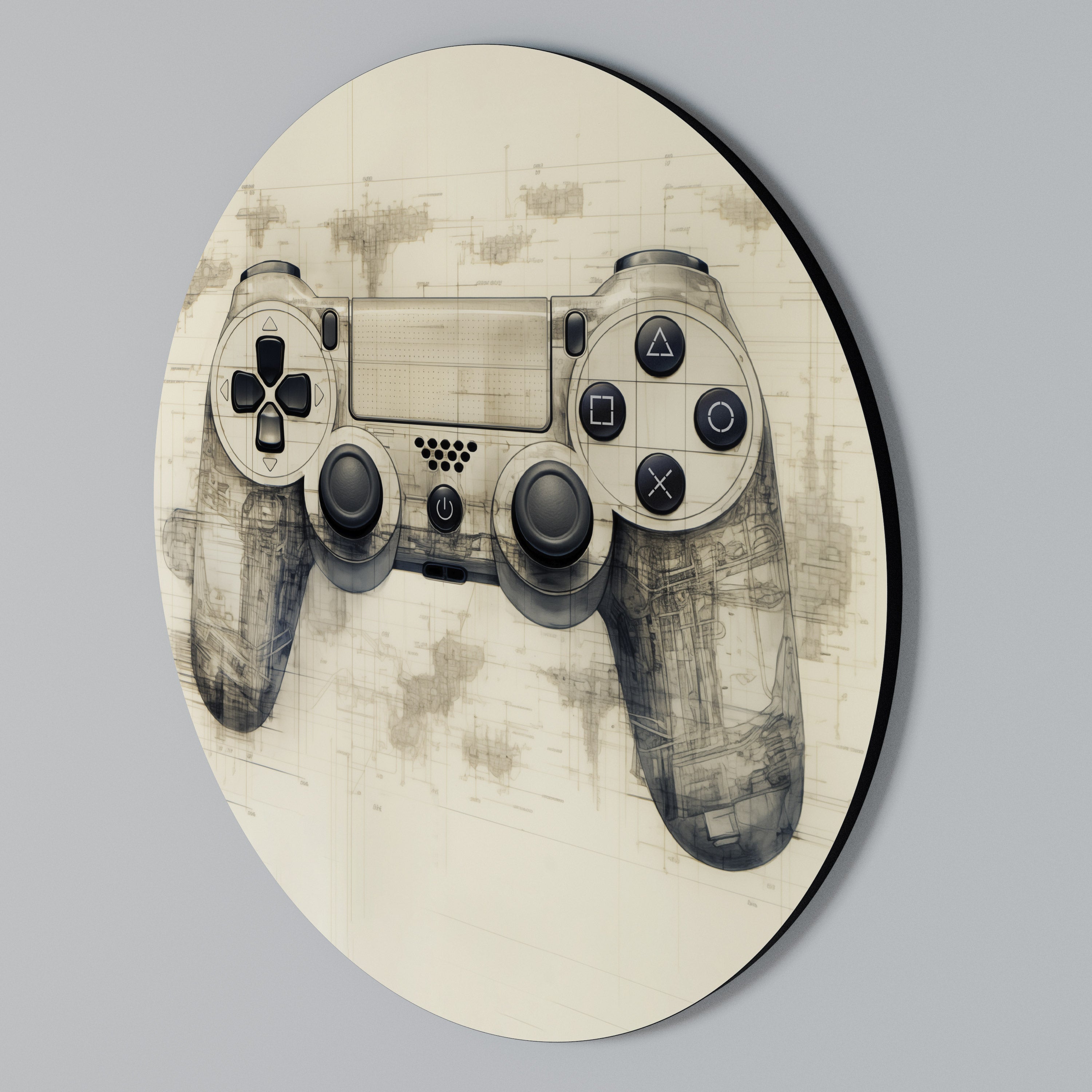 QUANTUM QUEST PAD Kulatá nástěnná dekorace