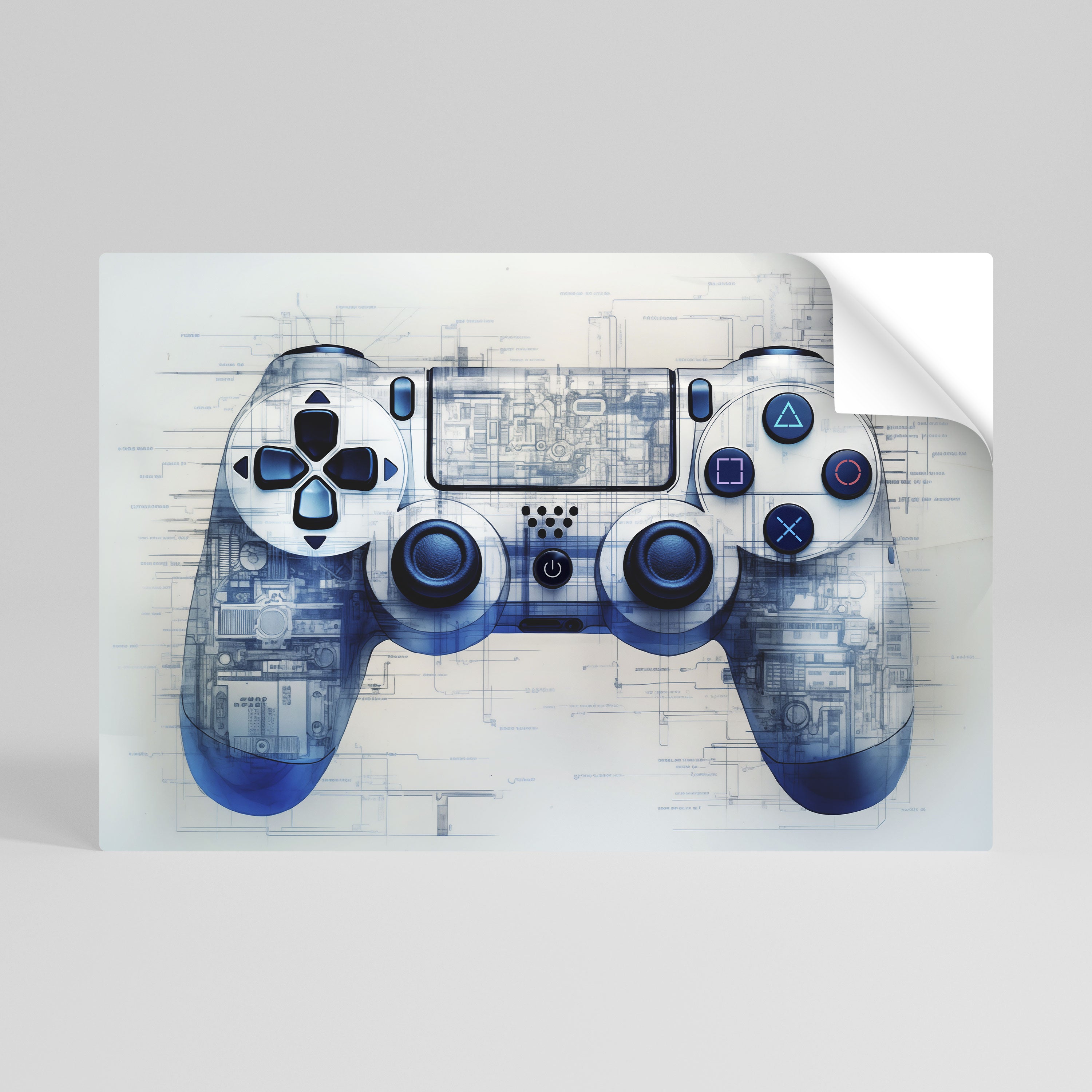 CYBER SCAPE PAD Peel and Stick Horizontal Poster