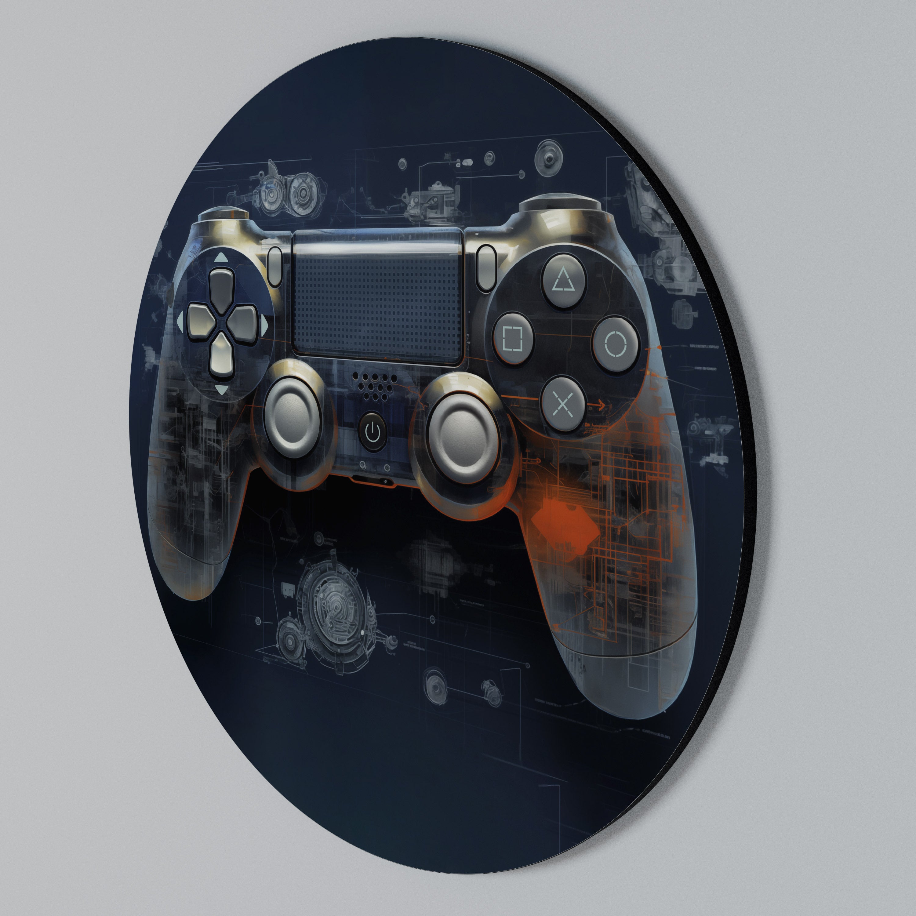 VIRTUAL VELOCITY PAD Kulatá nástěnná dekorace