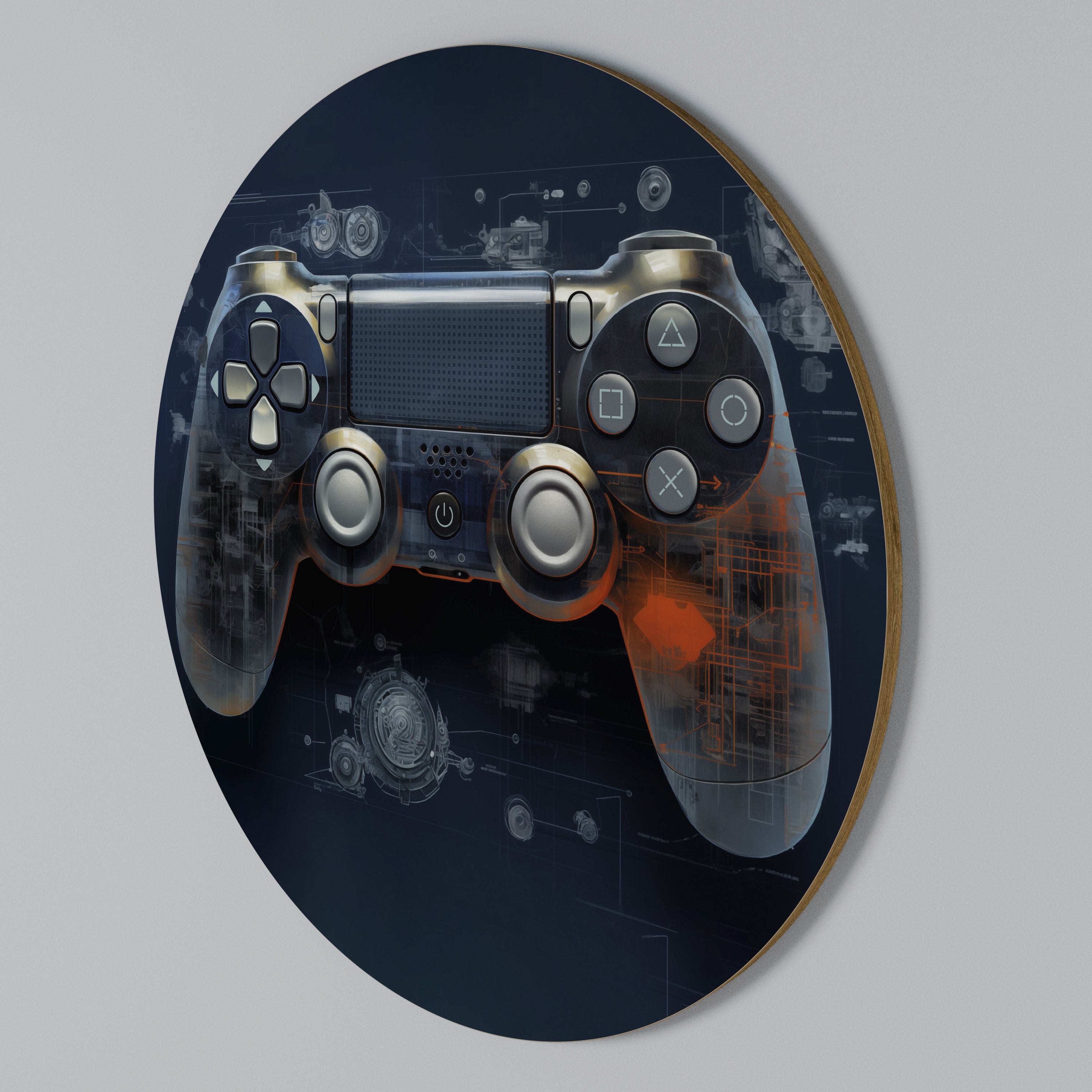 VIRTUAL VELOCITY PAD Round Wall Art
