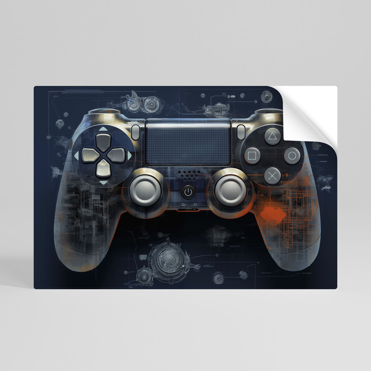 VIRTUAL VELOCITY PAD Selbstklebendes Horizontal-Poster