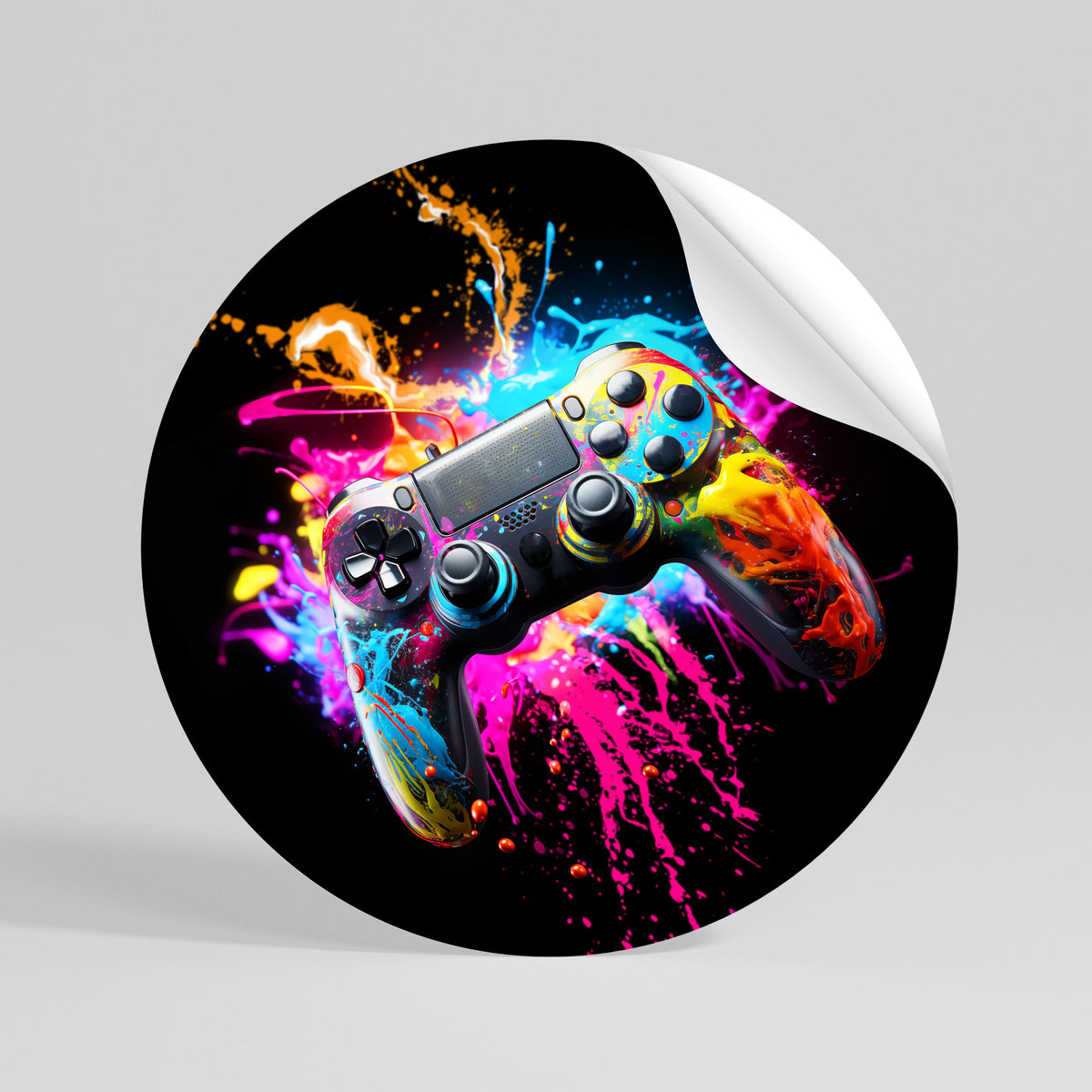 GAMING LUSH Adesivo rotondo riposizionabile