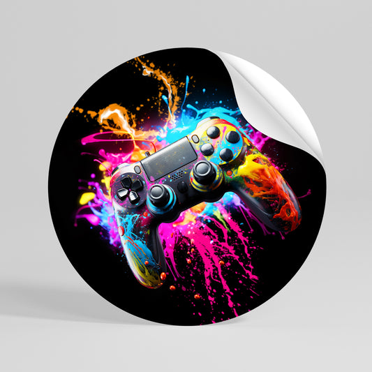 GAMING LUSH Peel and Stick Round Sticker