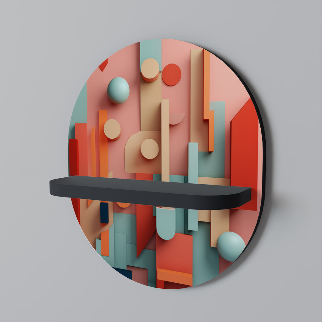 COLORBURST CONSTRUCT Decorative Art Shelf