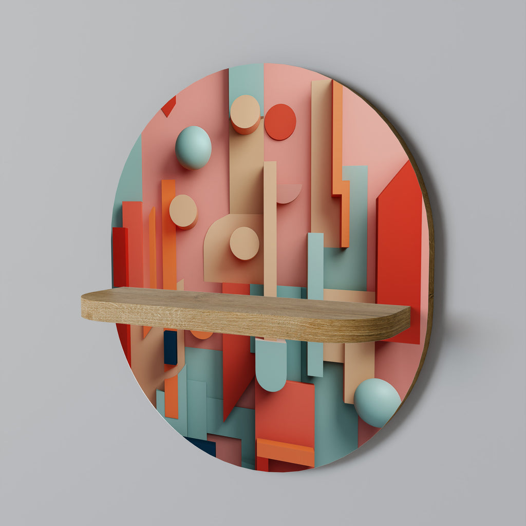 COLORBURST CONSTRUCT Decorative Art Shelf