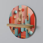 COLORBURST CONSTRUCT Decorative Art Shelf