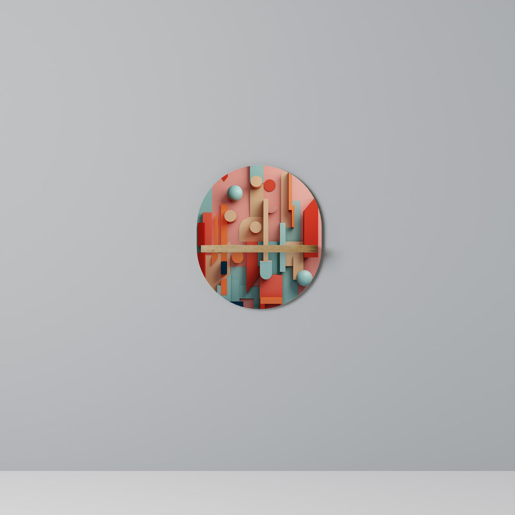 COLORBURST CONSTRUCT Decorative Art Shelf