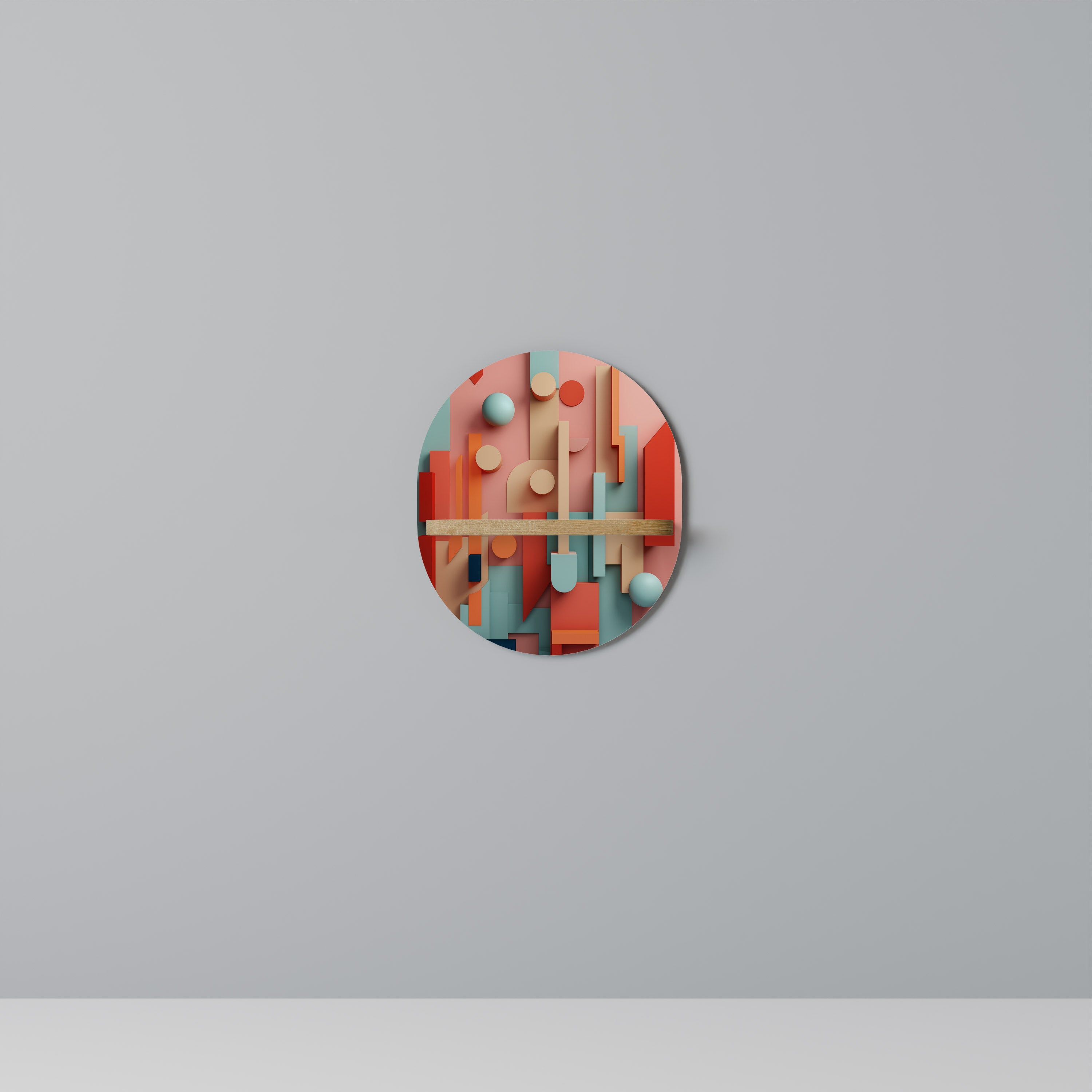 COLORBURST CONSTRUCT Decorative Art Shelf