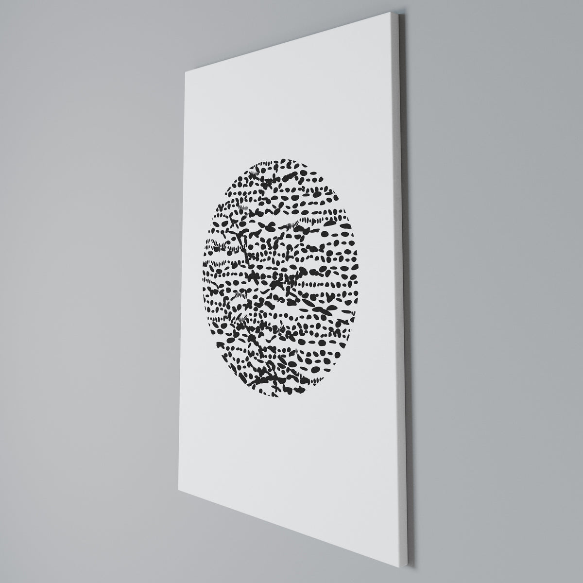 LUNAR LOOM Vertical Canvas Print