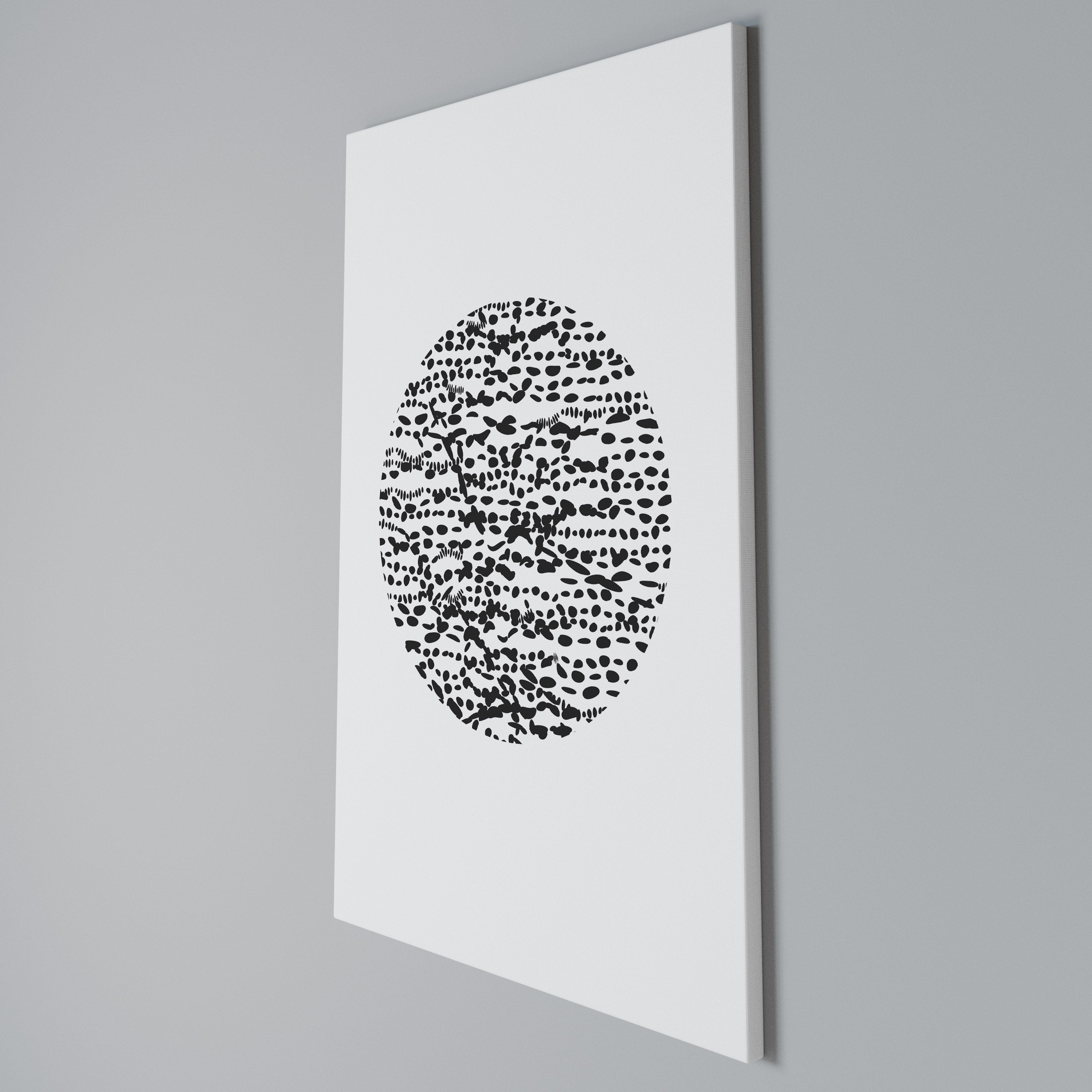 LUNAR LOOM Vertical Canvas Print