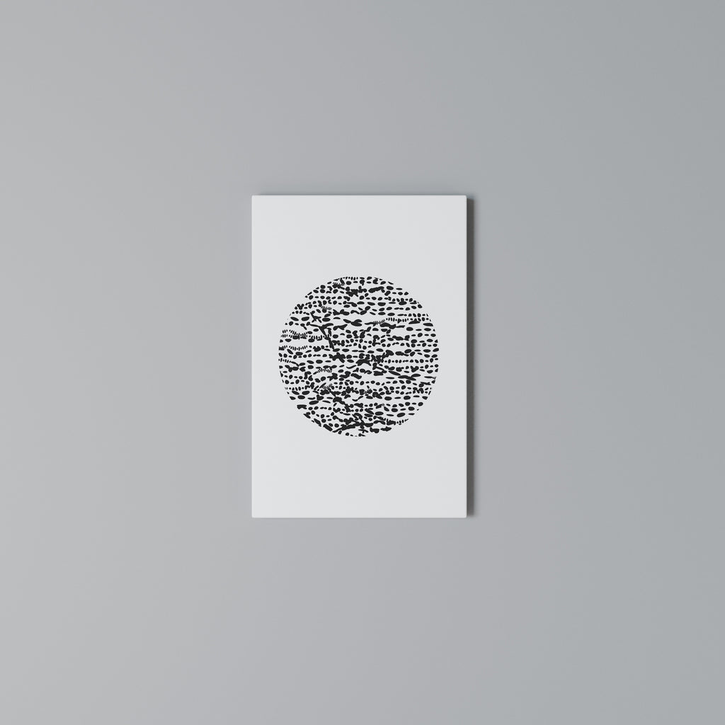 LUNAR LOOM Vertical Canvas Print
