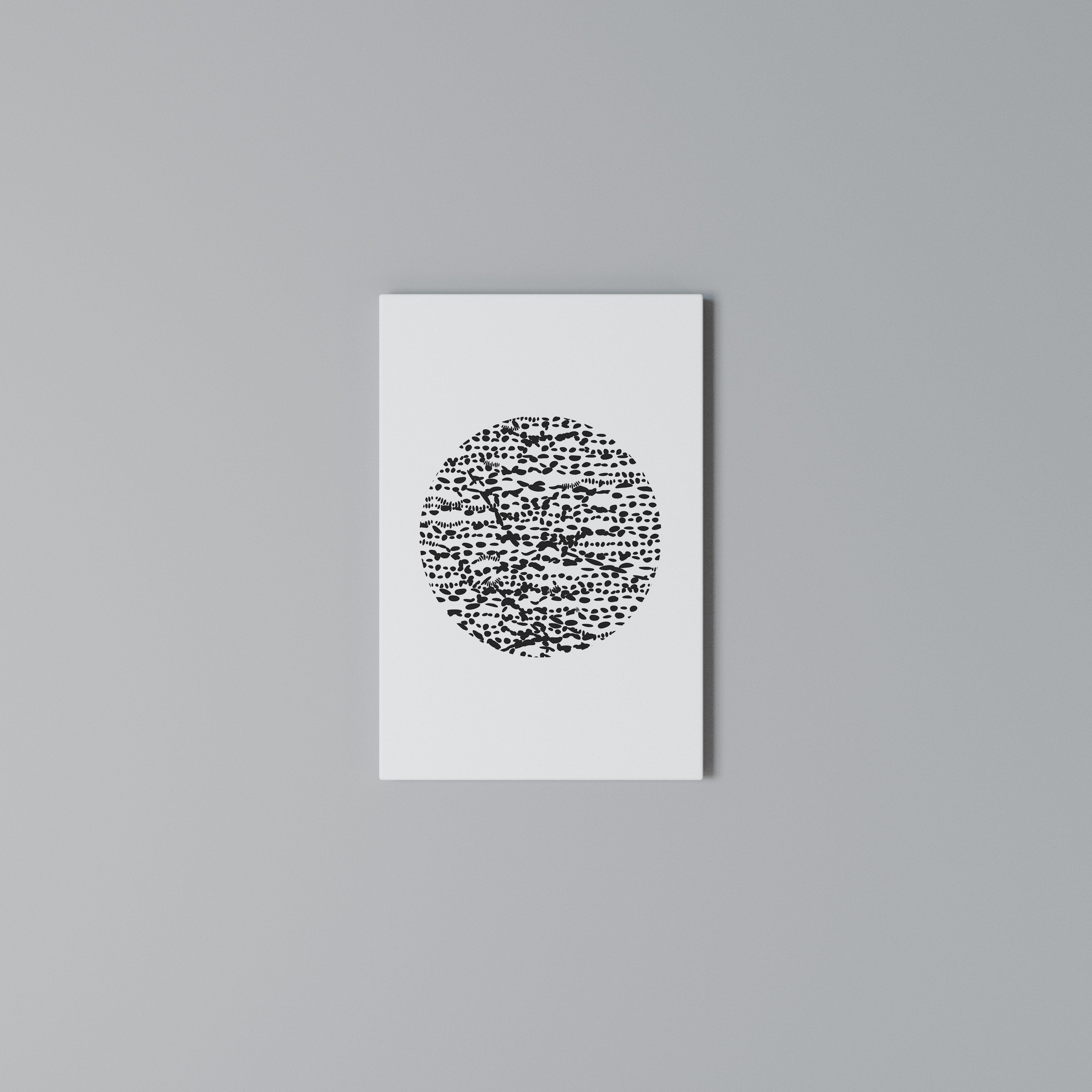 LUNAR LOOM Vertical Canvas Print