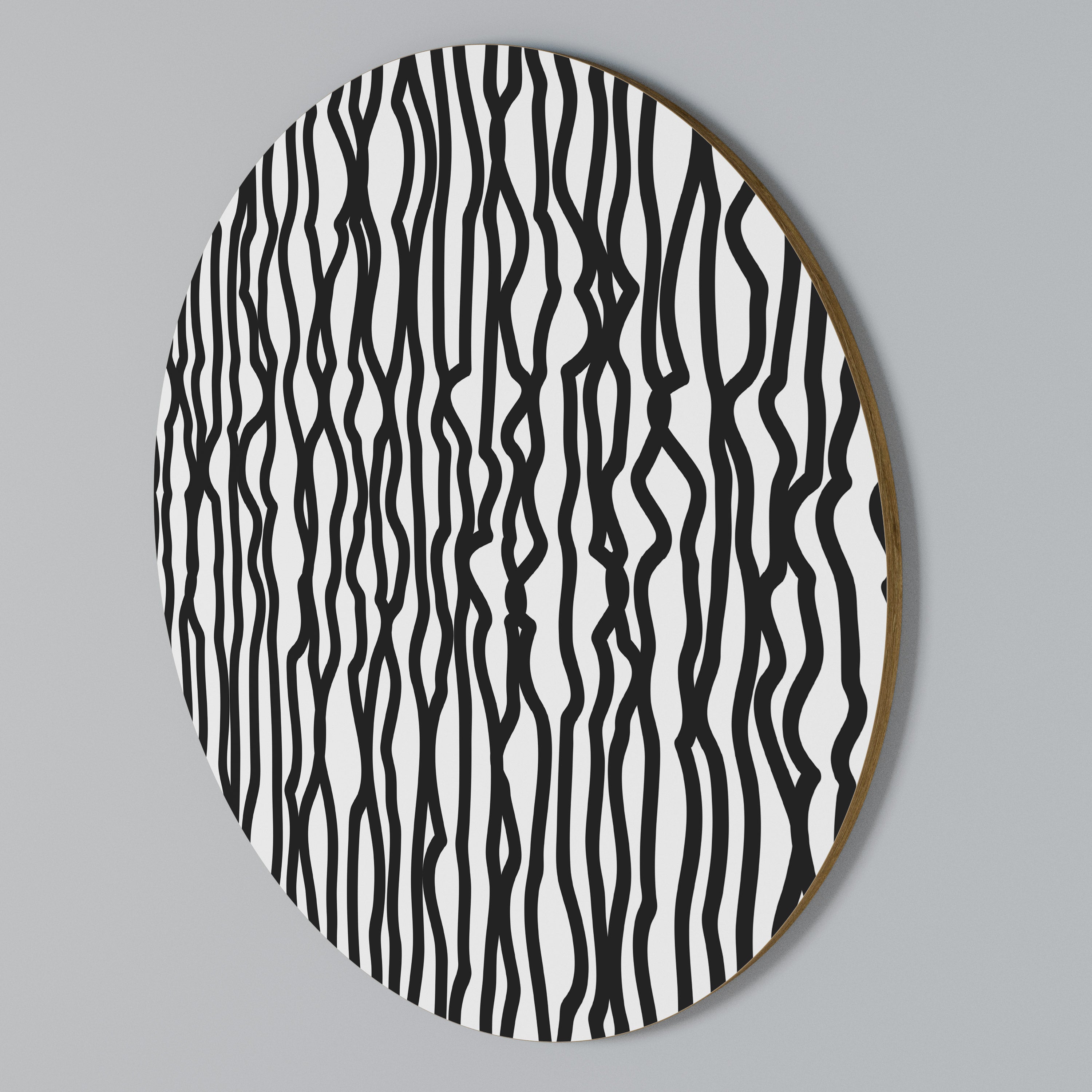 LUNA LINES Round Wall Art