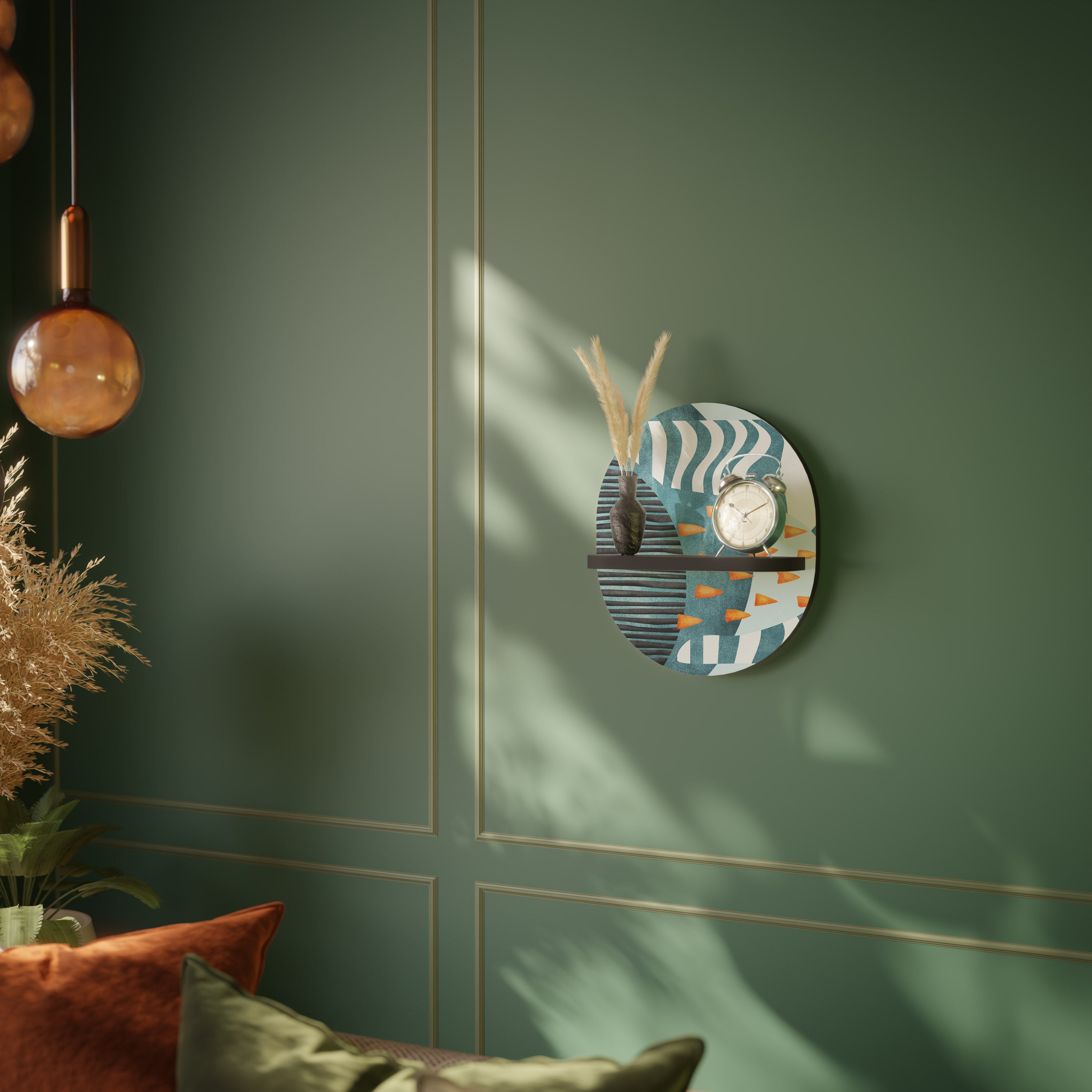 SHROUDED SHAPES Decorative Art Shelf