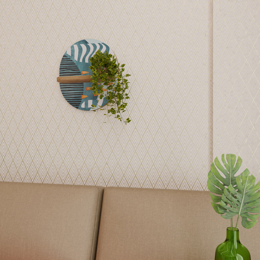 SHROUDED SHAPES Decorative Art Shelf