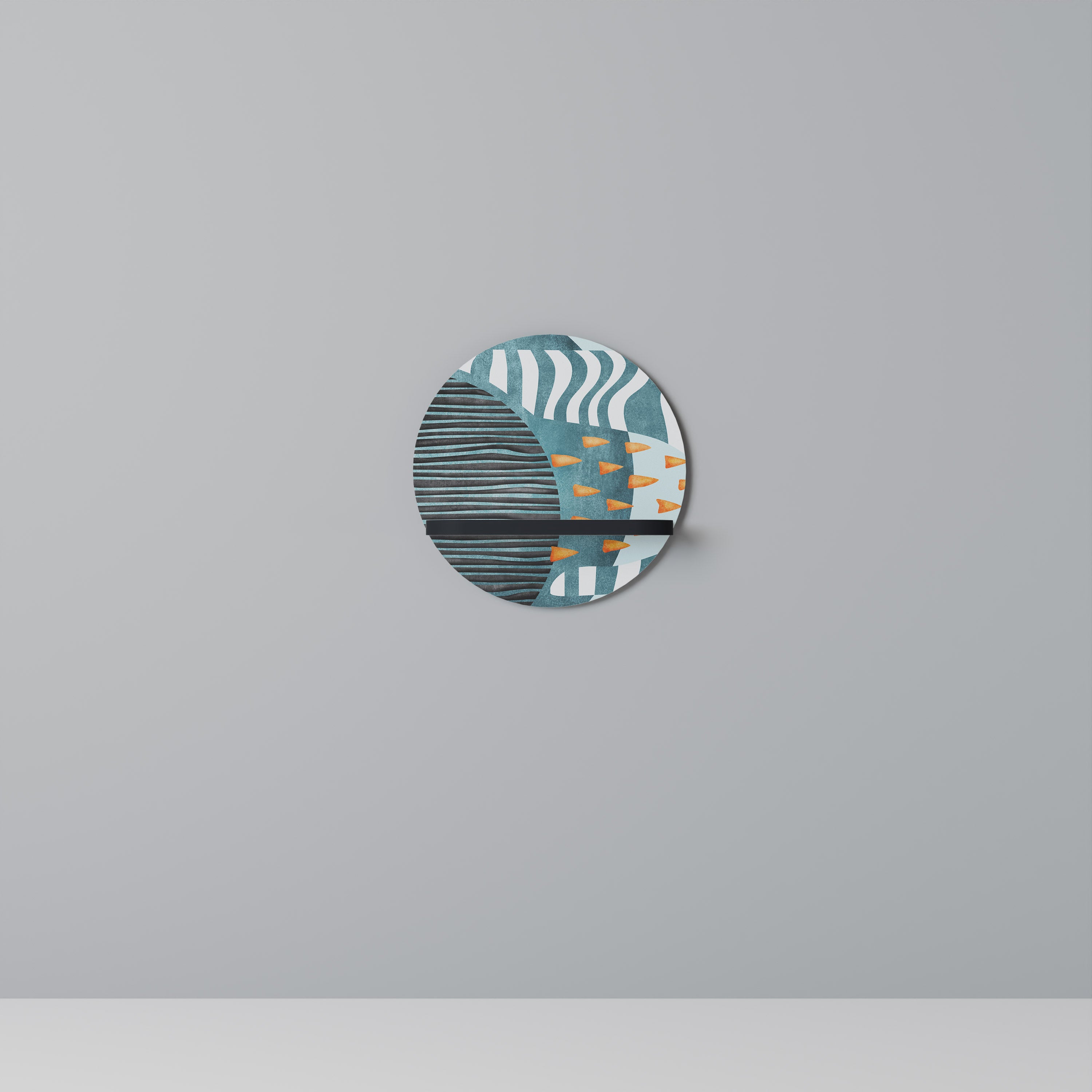 SHROUDED SHAPES Decorative Art Shelf