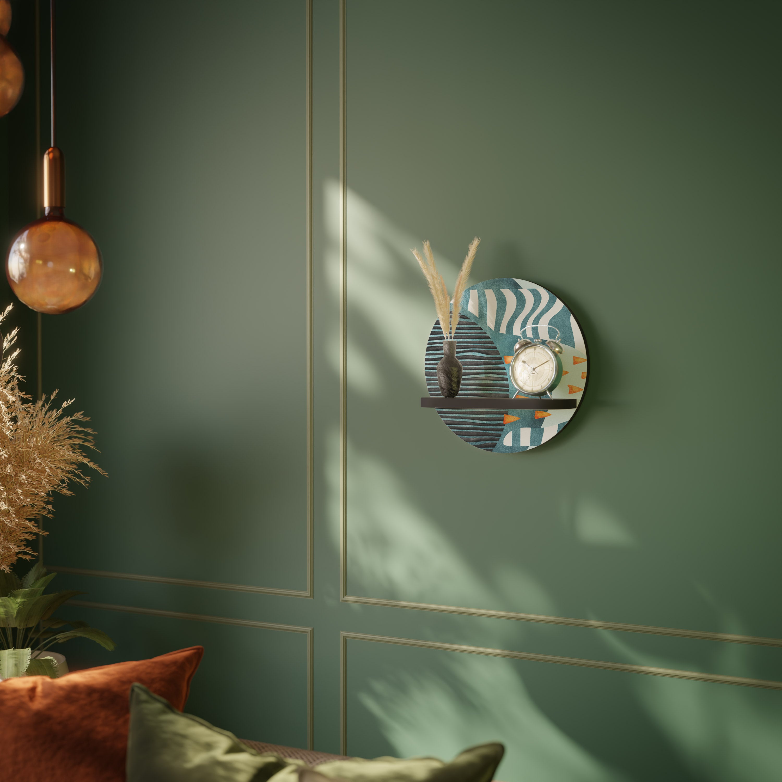 SHROUDED SHAPES Decorative Art Shelf