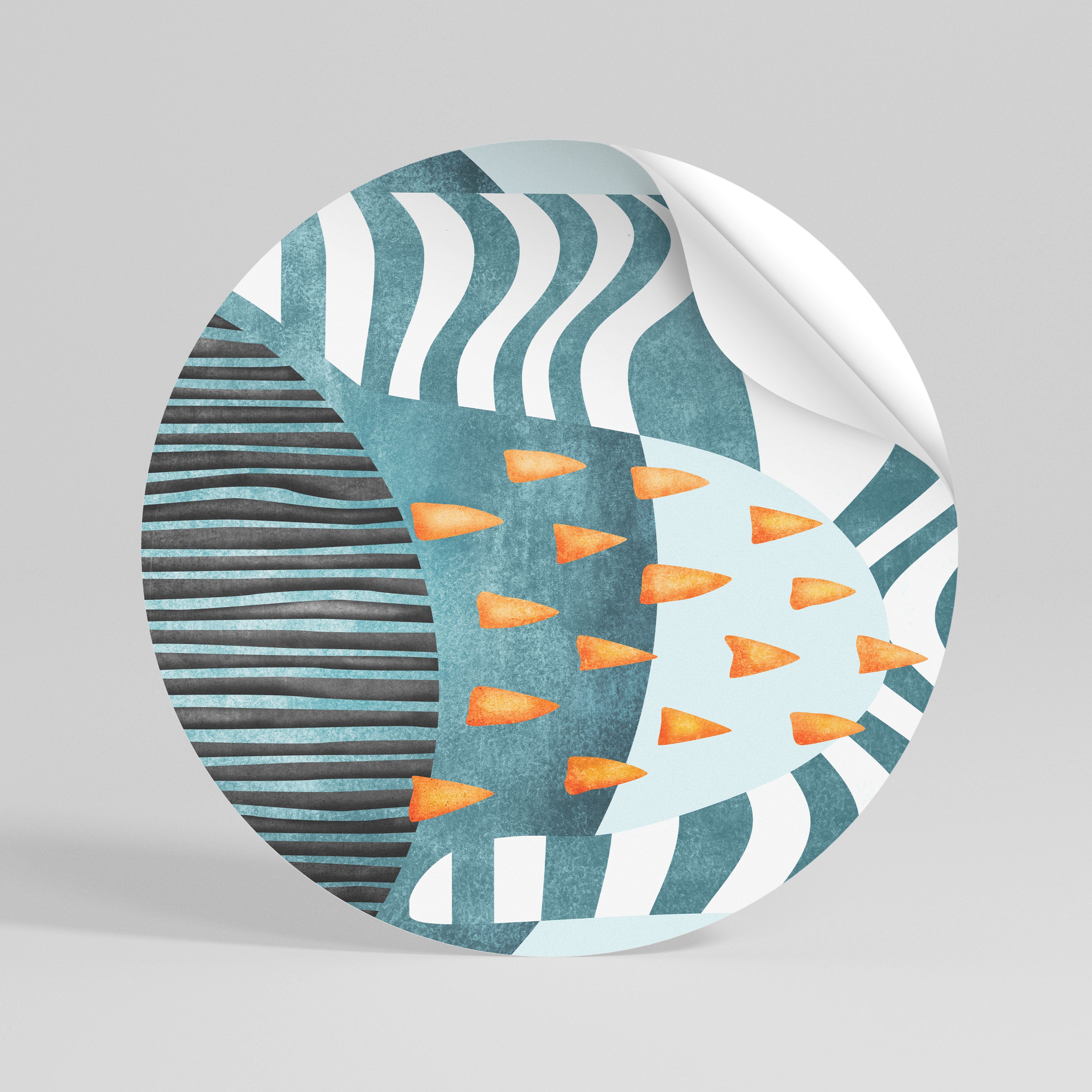 SHROUDED SHAPES Vinilo adhesivo redondo