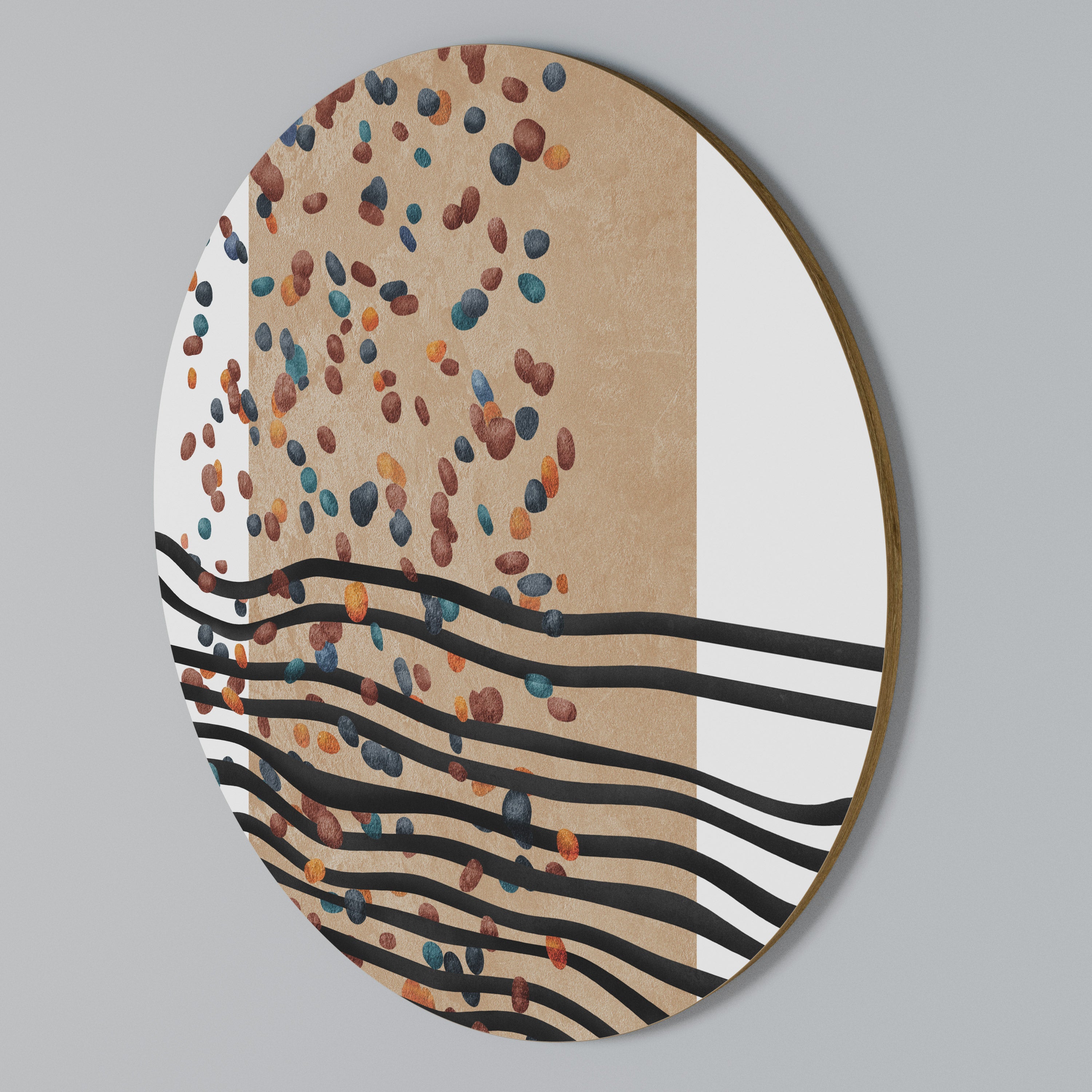 IMAGINARY RAIN Rund väggdekor