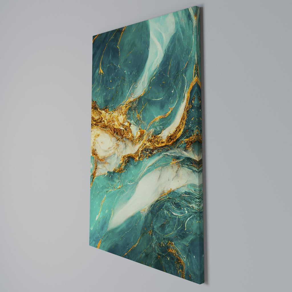 GILDED WHISPERS Vertical Canvas Print