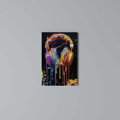 MUSIC IS MY EXTASY Vertical Canvas Print