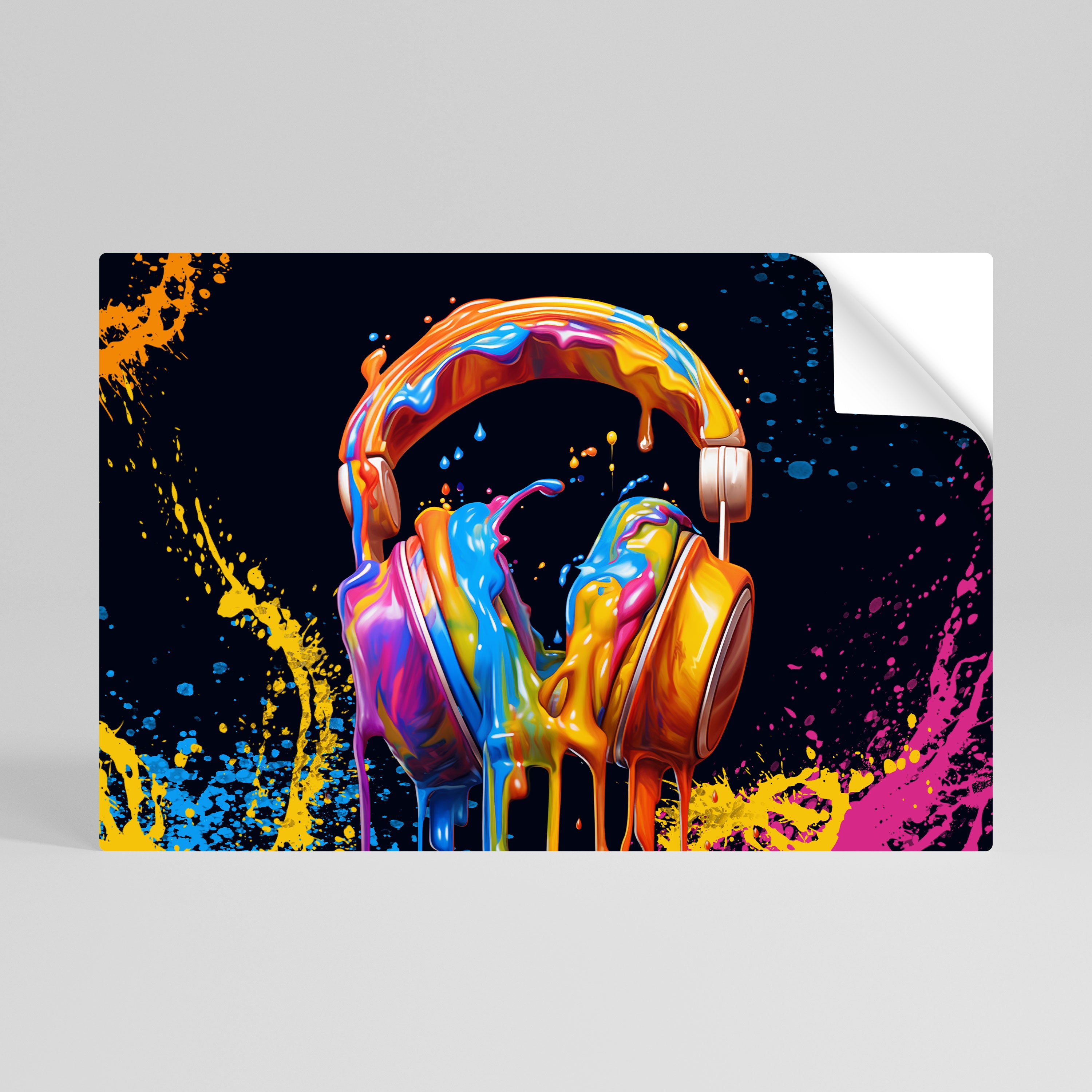 MUSIC IS MY EXTASY Peel and Stick Horizontal Poster