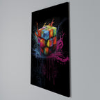 CUBE FUSION Vertical Canvas Print