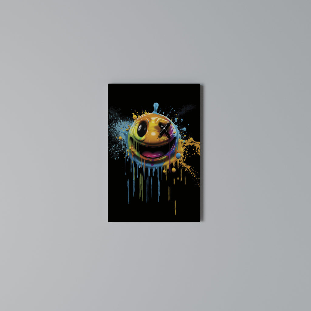 TRIPPY HAPPINESS Vertical Canvas Print