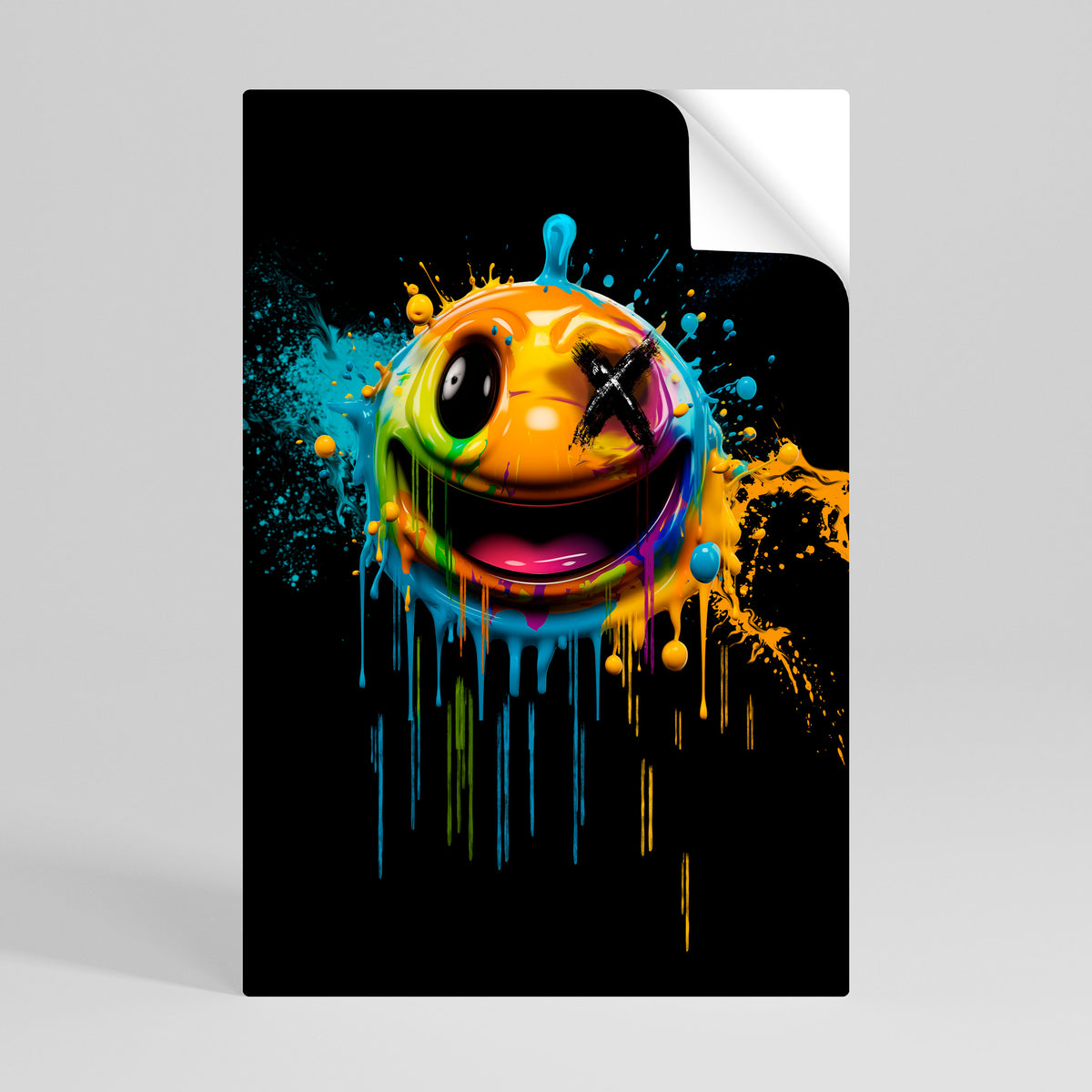 TRIPPY HAPPINESS Självhäftande Vertikal Poster