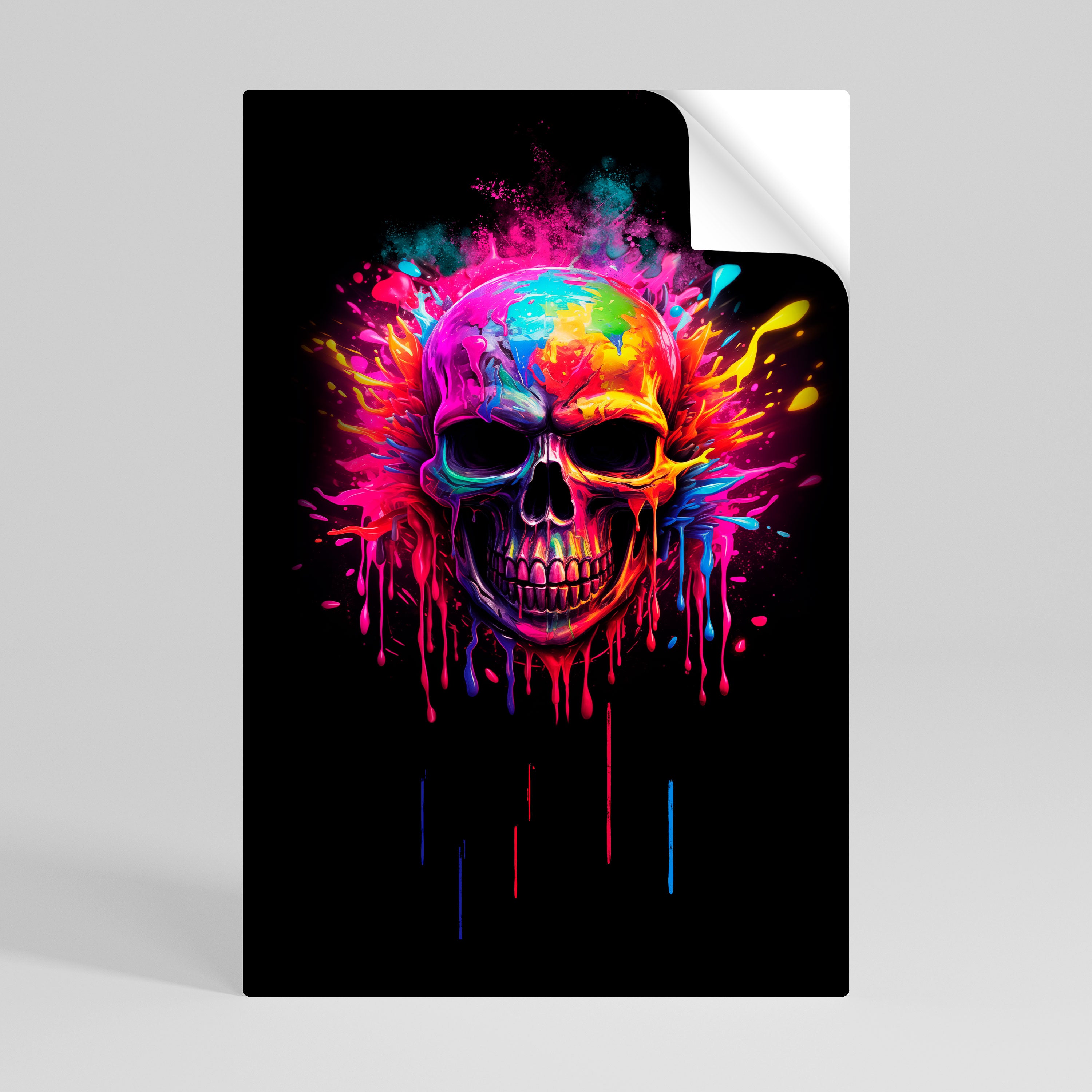 SKULL QUEST Póster Autocolante Vertical