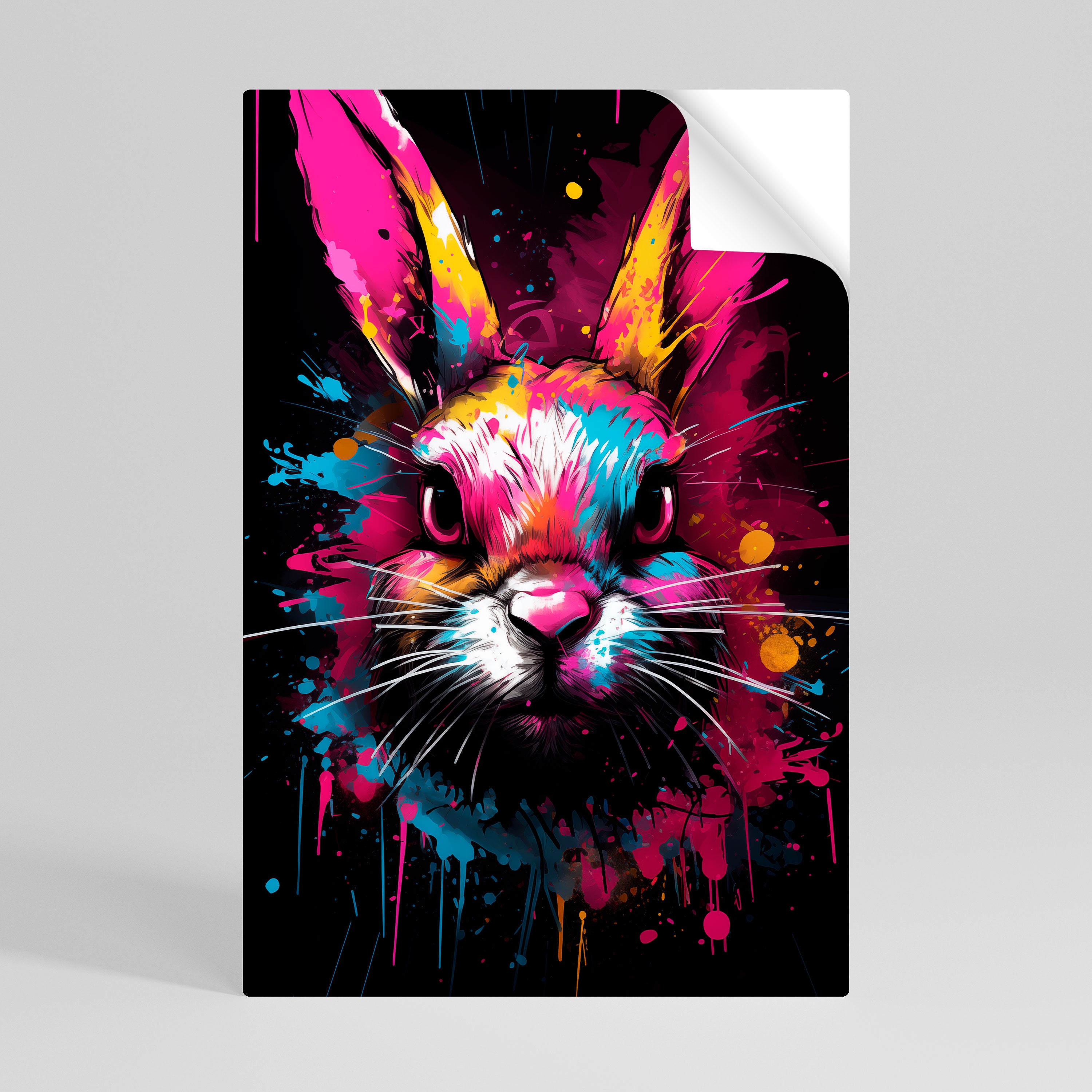 DON'T FOLLOW THE RABBIT Póster Autocolante Vertical