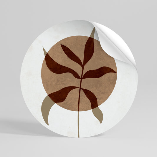 WONDER WINDSCAPE Peel and Stick Round Sticker