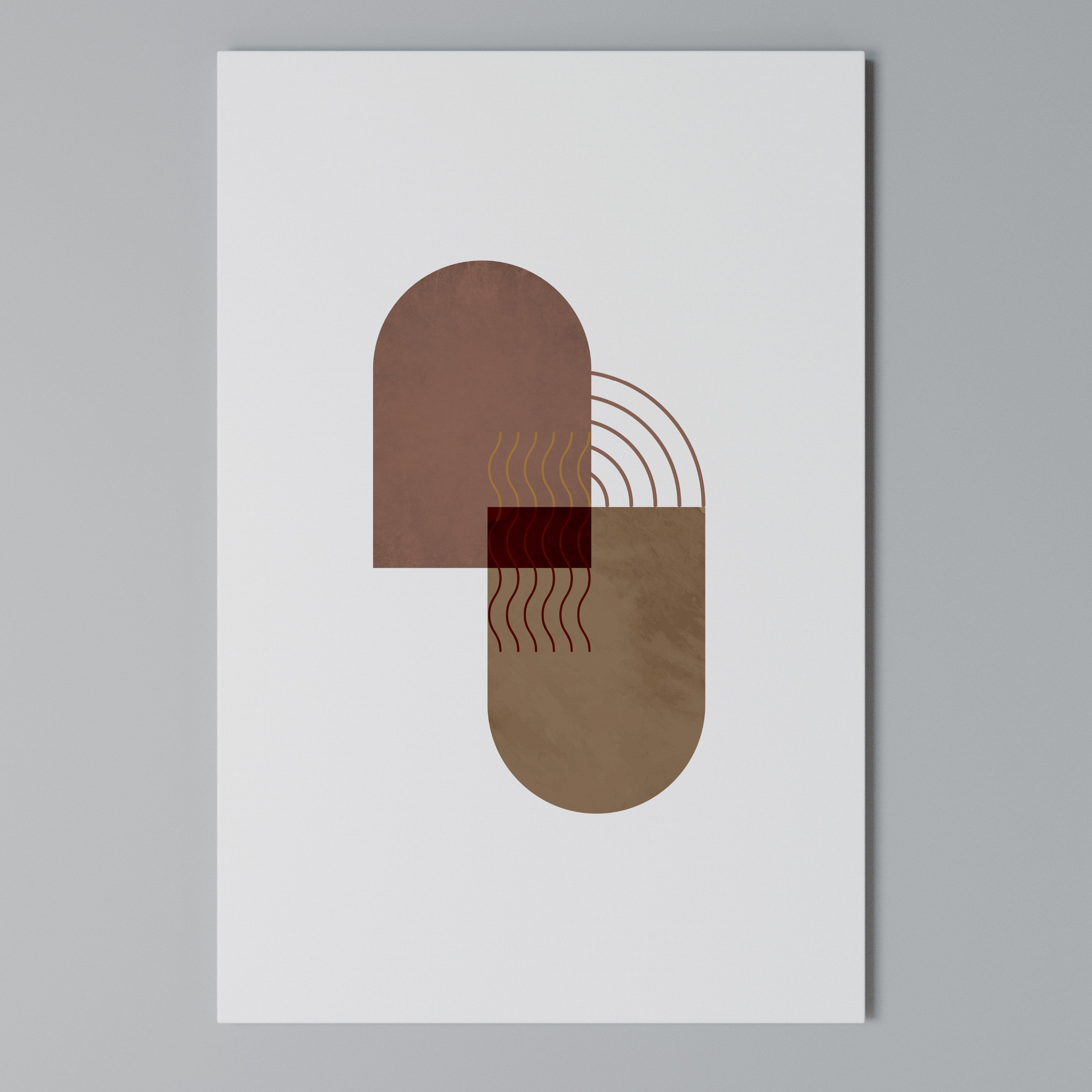 ECHOING DUET Quadro em tela vertical