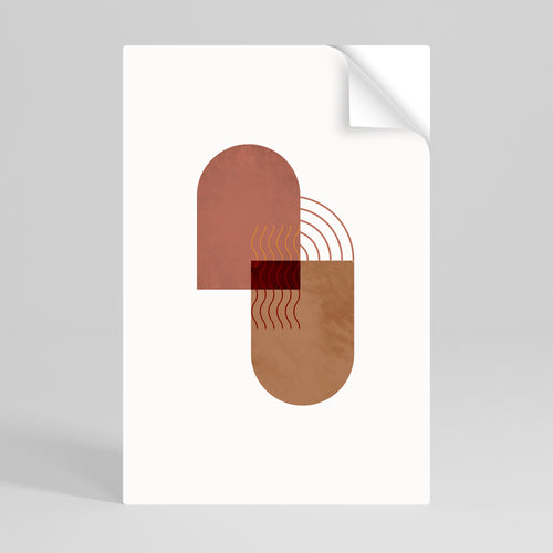 ECHOING DUET Póster adhesivo vertical