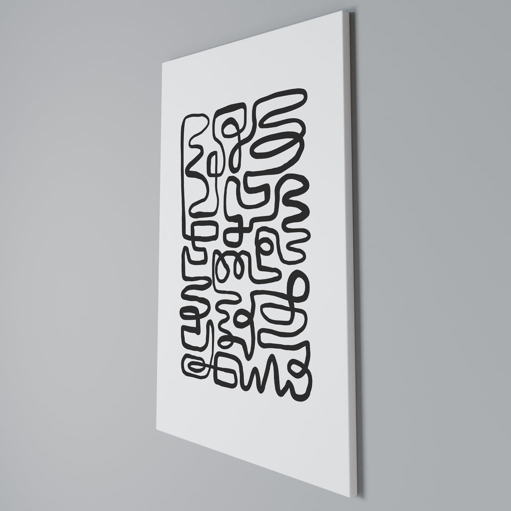 LOST IN THE ECHO Vertical Canvas Print