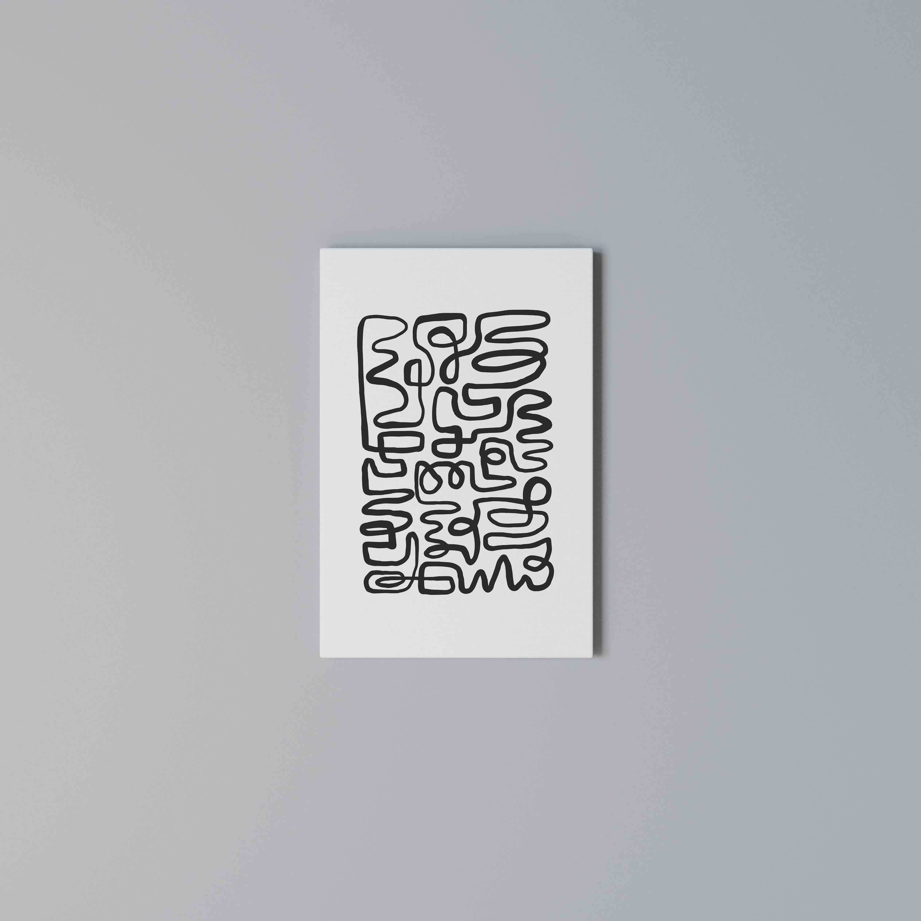 LOST IN THE ECHO Quadro em tela vertical