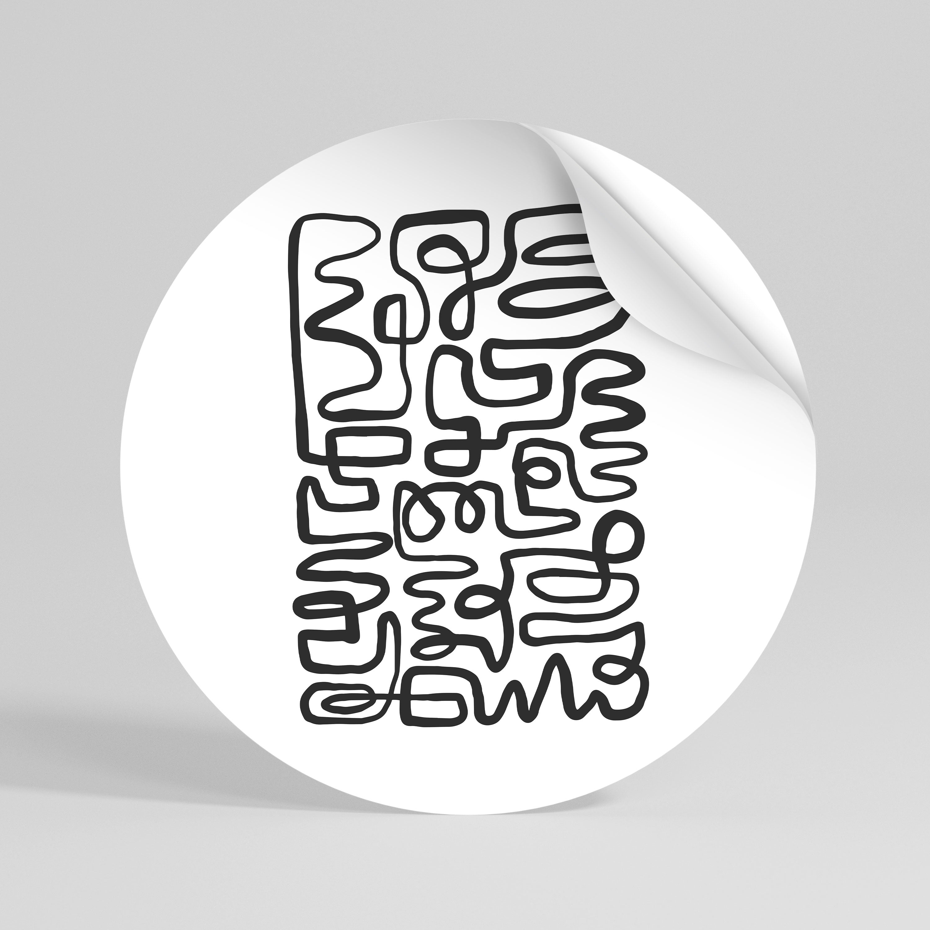 LOST IN THE ECHO Rund väggdekal