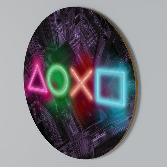 CYBERPUNK CHRONICLE Round Wall Art