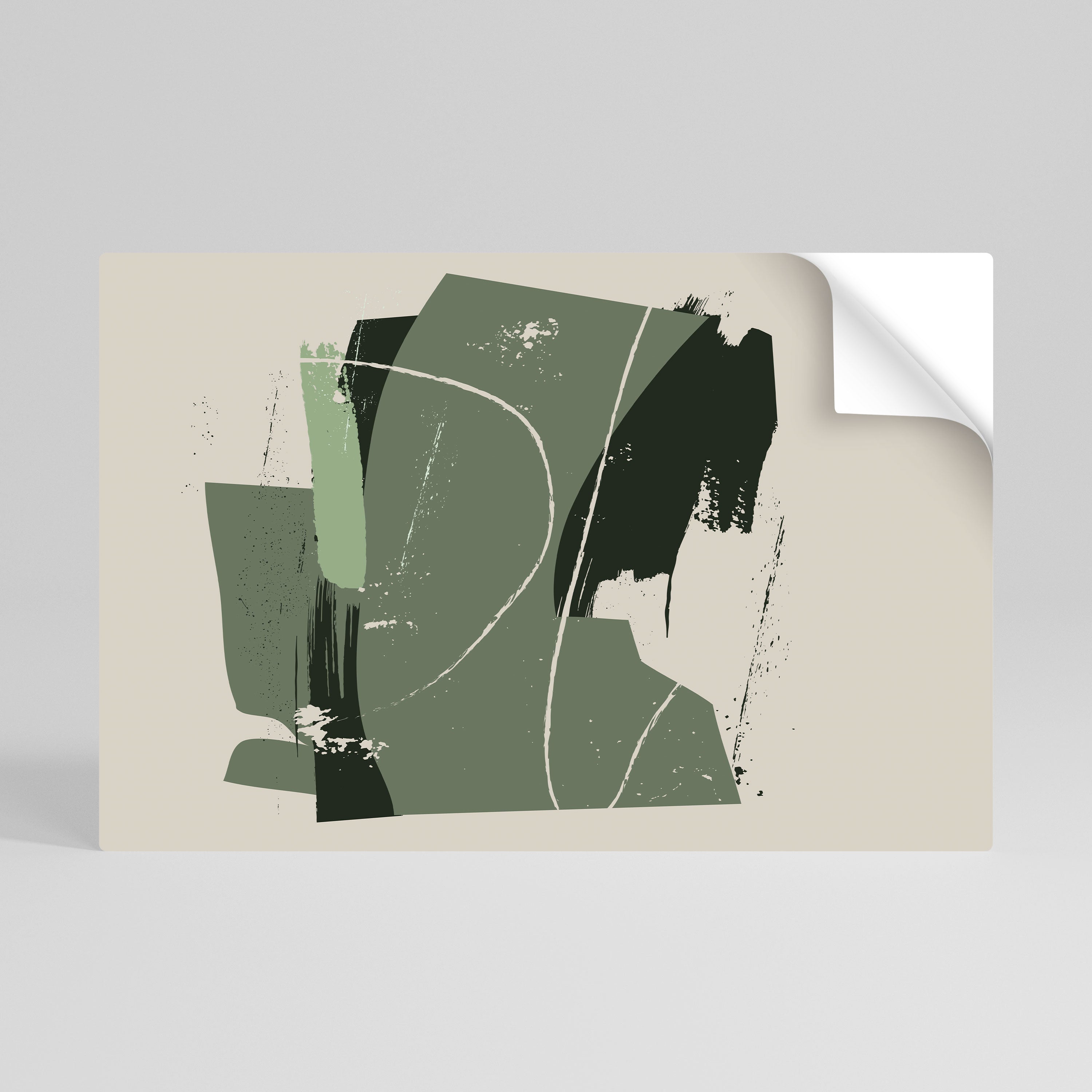 EVERGREEN ESCAPE Póster adhesivo horizontal