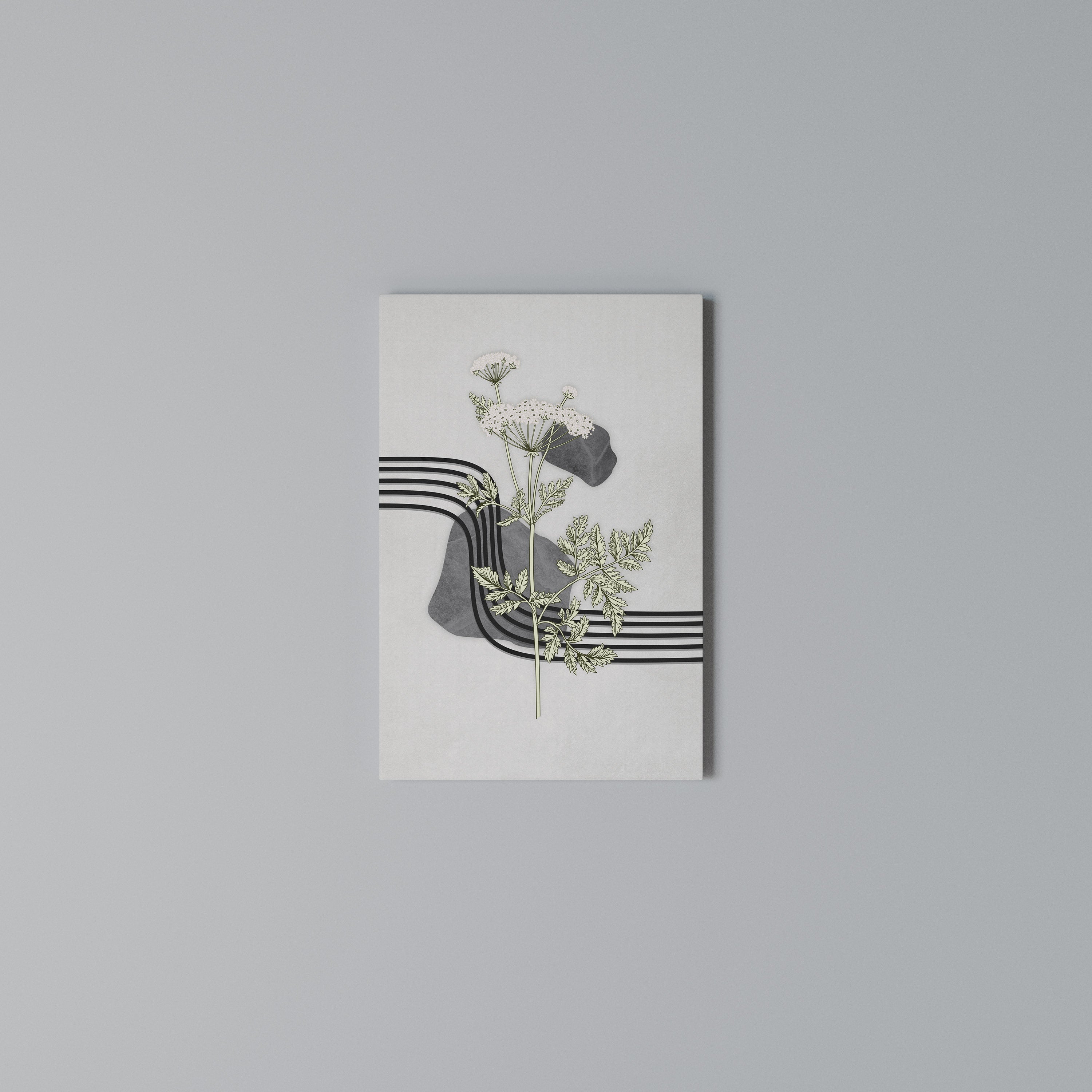 HERACLEUM ARRAY Quadro em tela vertical