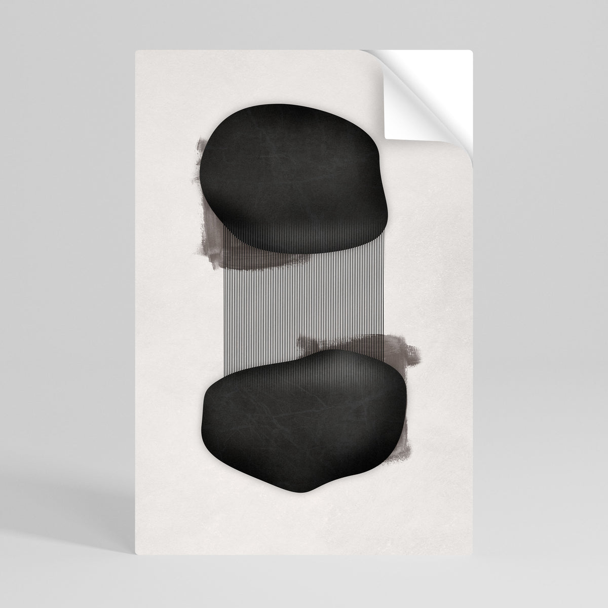 BLACK OVERTURE Peel and Stick Vertical Poster