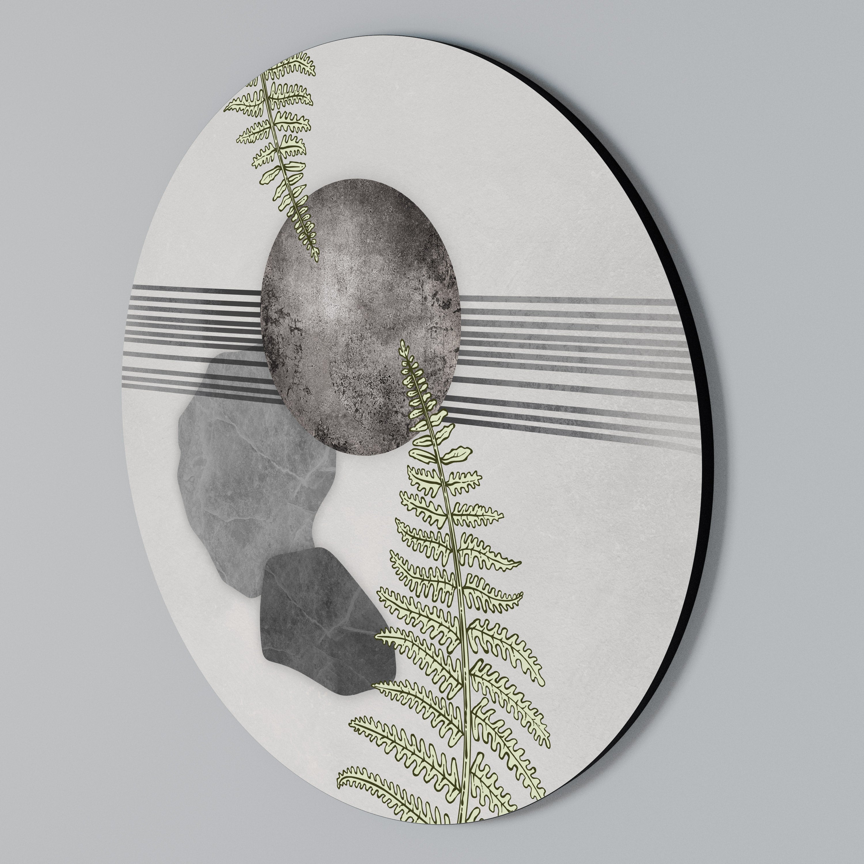 FERN MELANCHOLY Rundes Wandbild