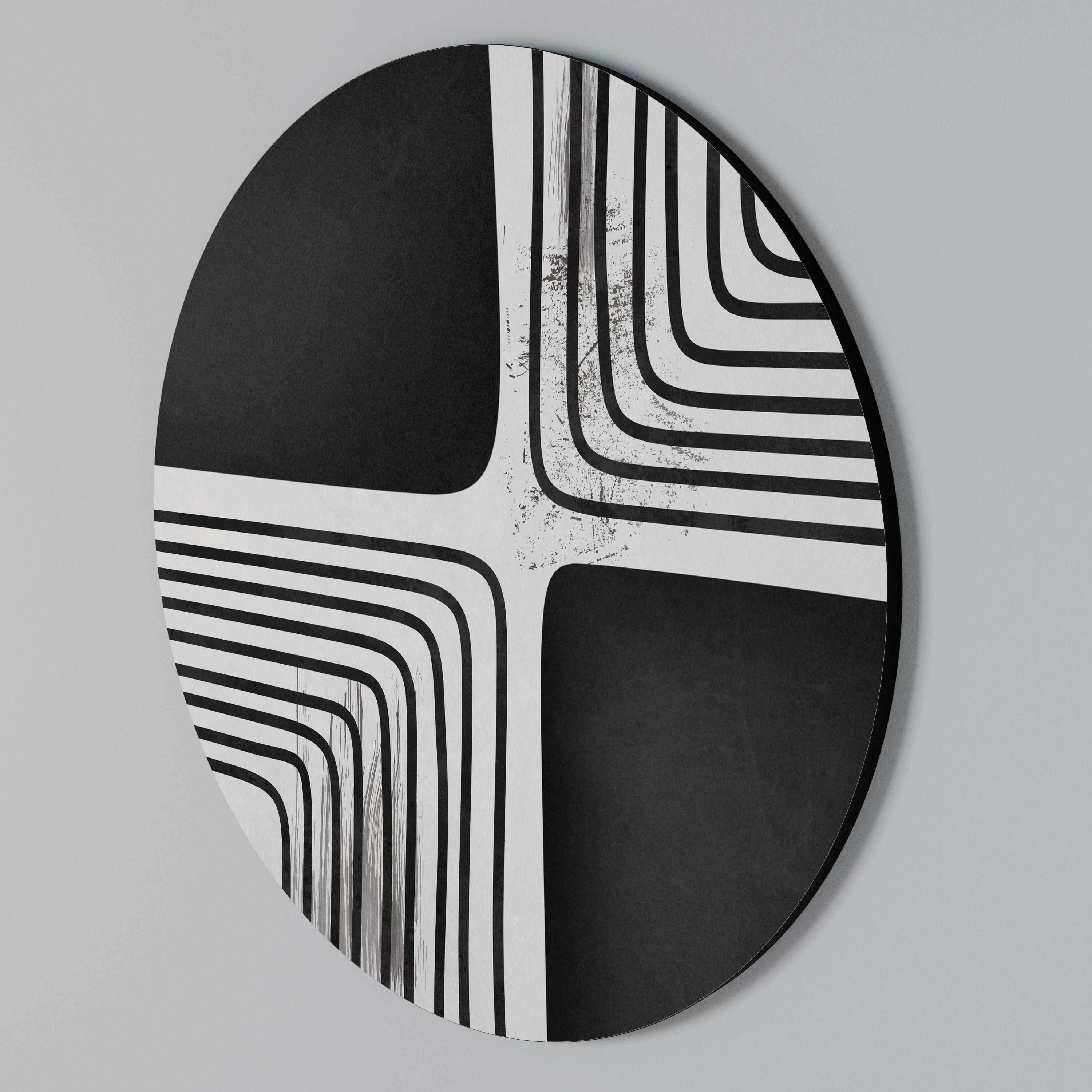 DARKSIDE OF THE LINE Rundes Wandbild