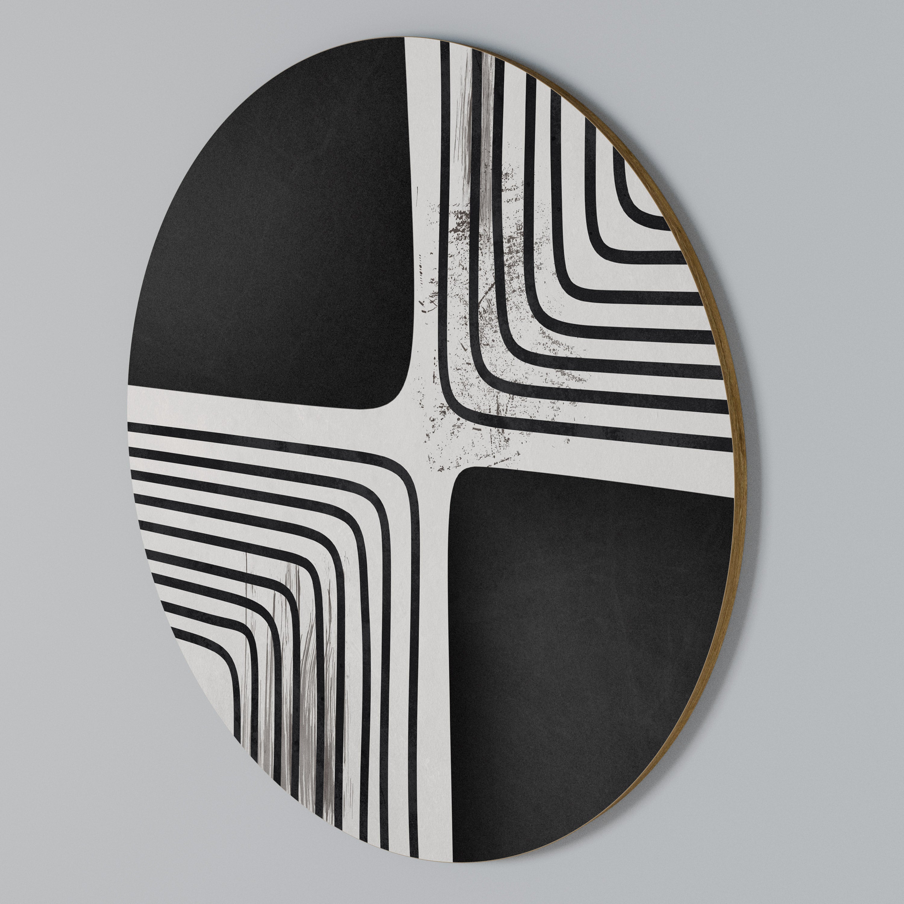 DARKSIDE OF THE LINE Rundes Wandbild