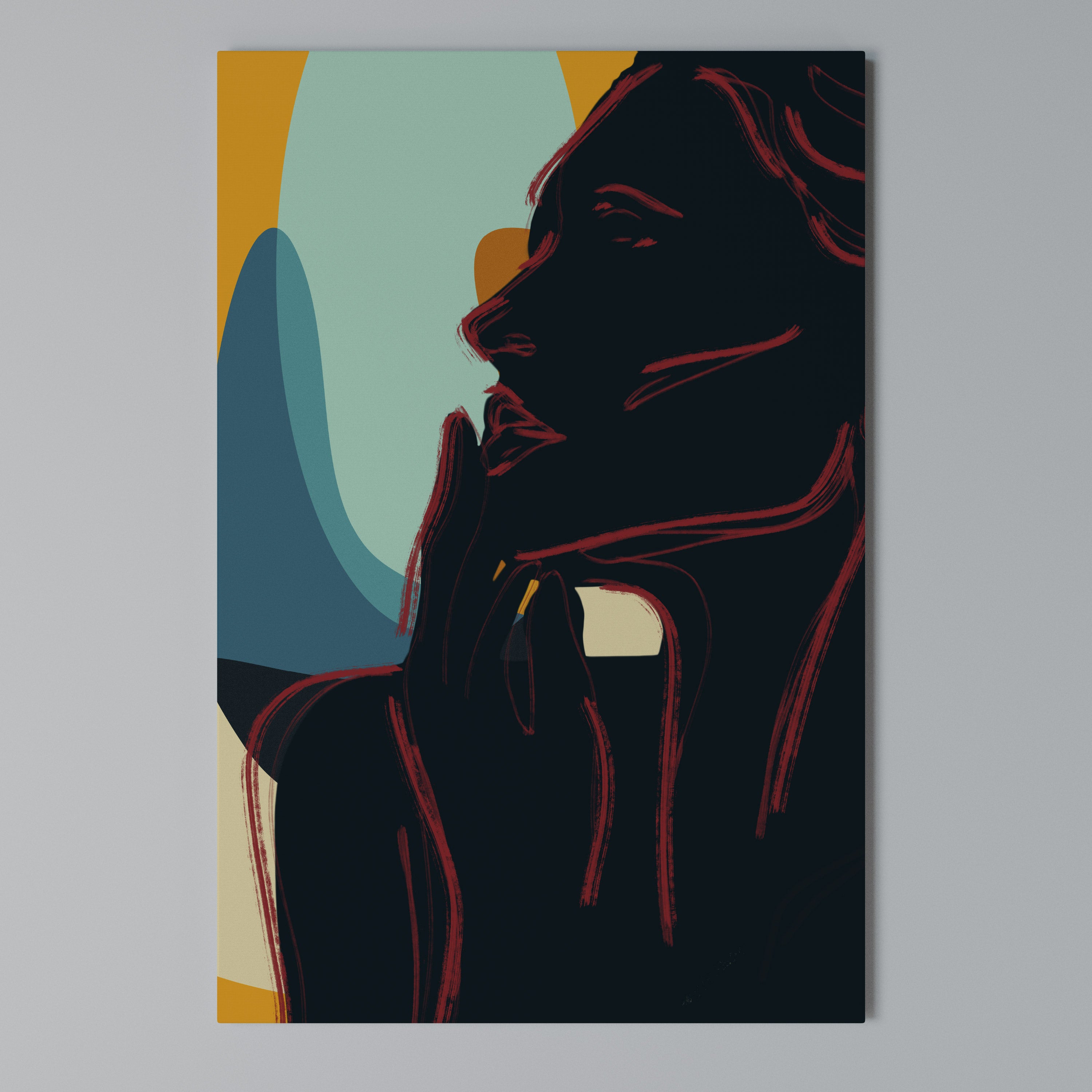 SILHOUETTE SONATA Quadro em tela vertical