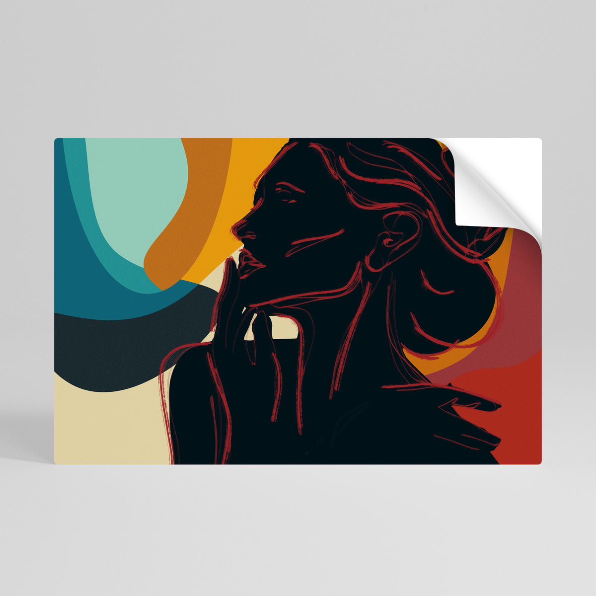 SILHOUETTE SONATA Självhäftande Horisontell Poster
