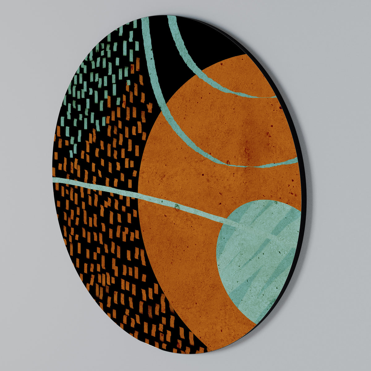GEODE GLIMMER Round Wall Art
