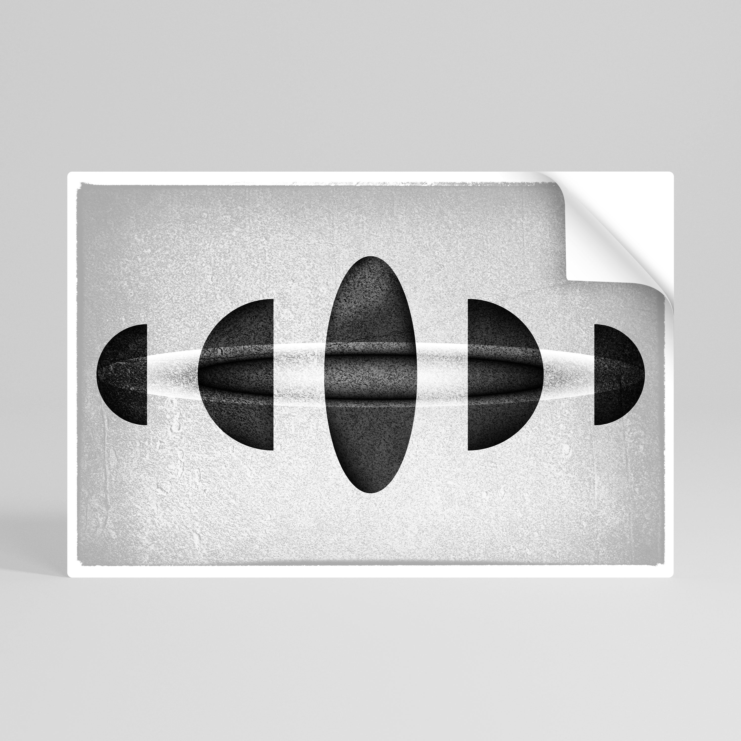 OBSIDIAN ODYSSEY Póster adhesivo horizontal