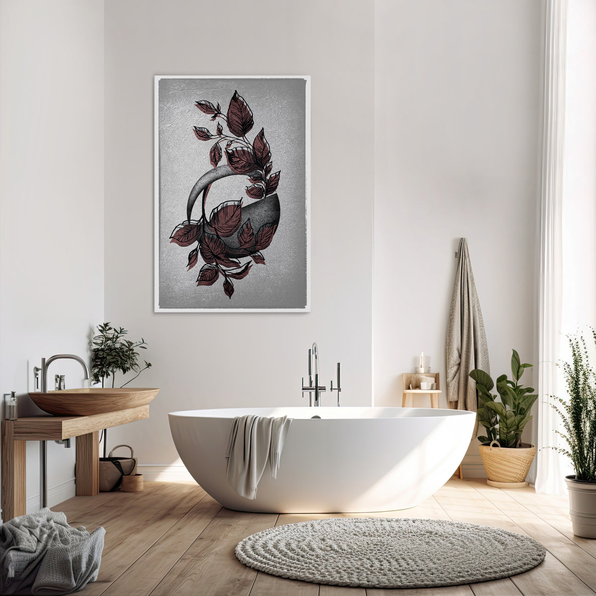 GRAPHIC WONDER Cuadro en lienzo vertical